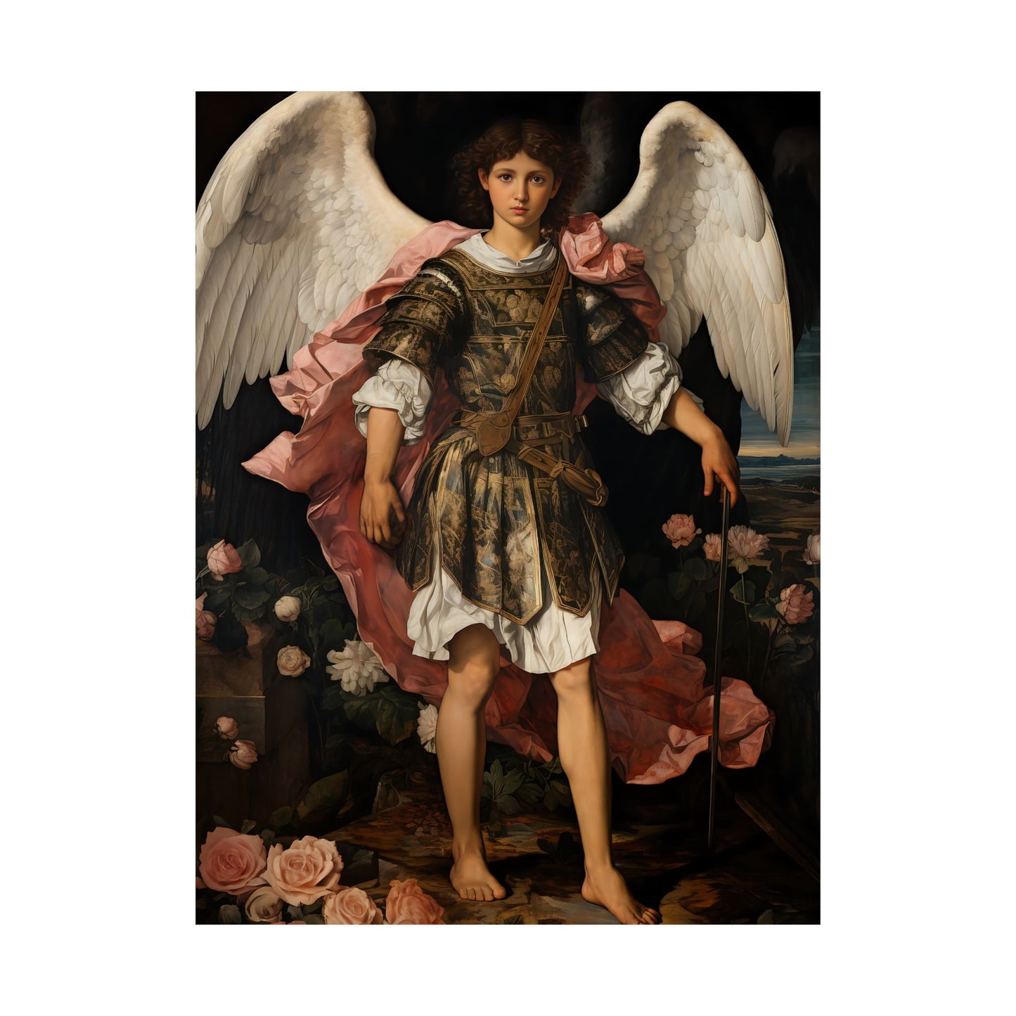 Saint Raphael the Archangel - Sanctified Souls Print - Multiple Sizes - Premium Matte Vertical Posters