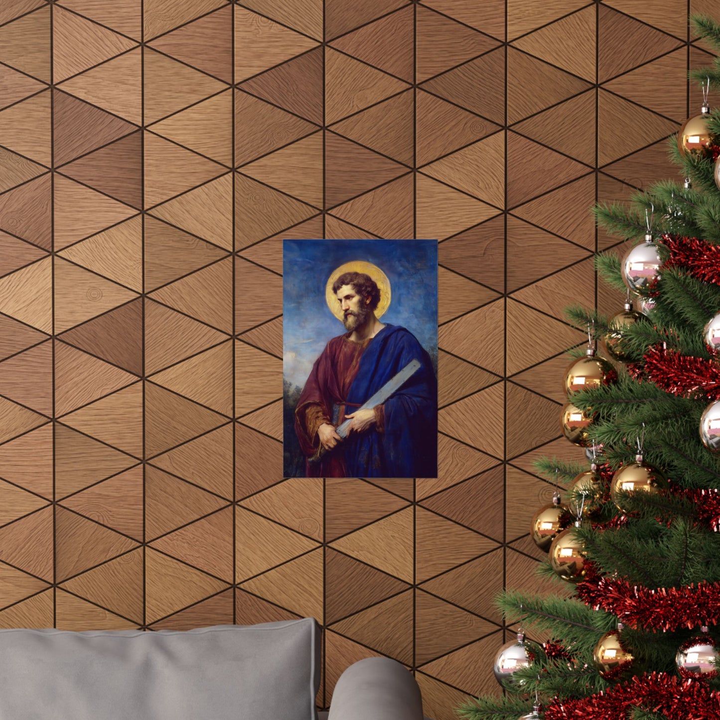 Saint Simon the Apostle  - Sanctified Souls Print - Multiple Sizes - Premium Matte Vertical Posters