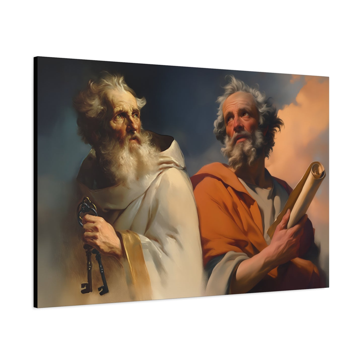 Saint Peter and Saint Paul - Museum Wrapped Canvas - Print - Religious Art for your Home - Christian print