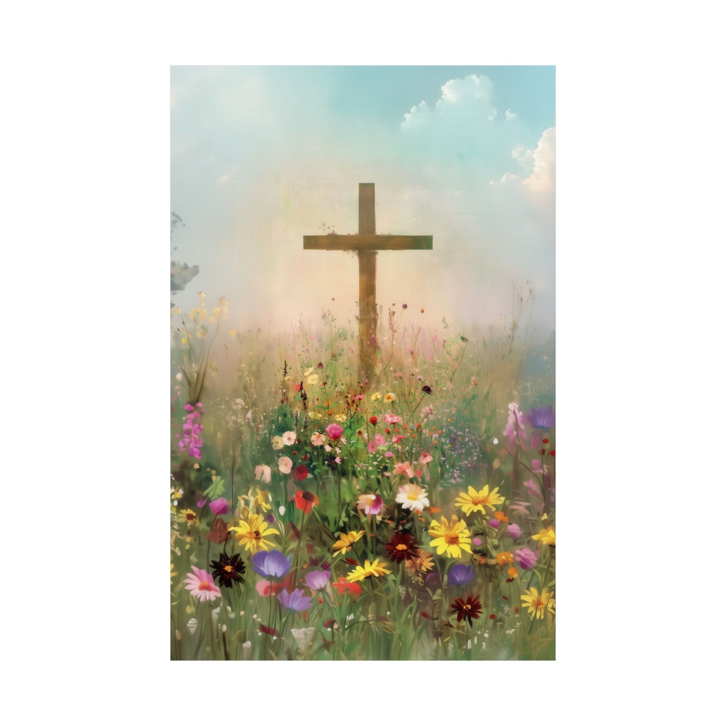 The Cross That Called the Earth to Life - Sanctified Souls Print - Multiple Sizes - Premium Matte Vertical Posters