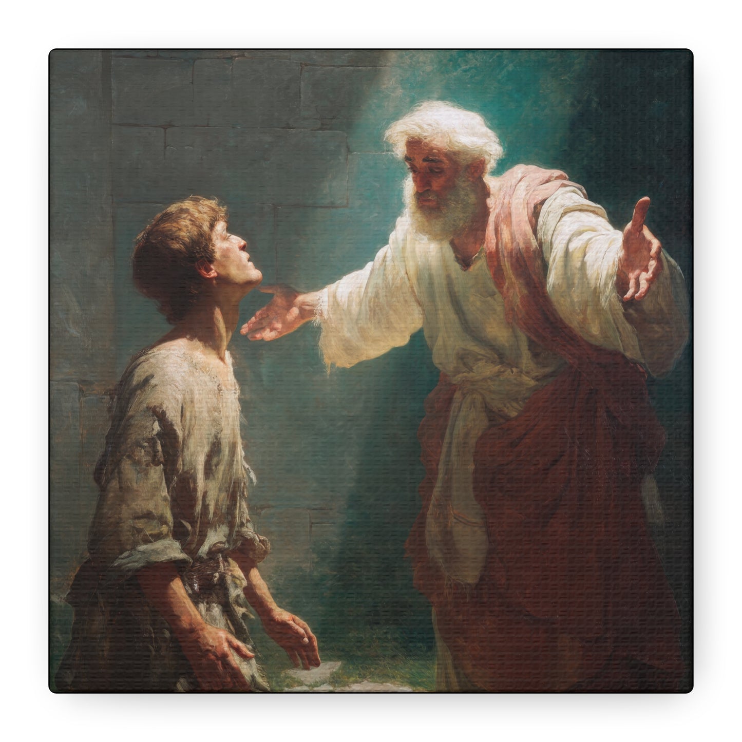 Homecoming of the Prodigal Son - Gallery Wrapped Canvas - Print - Religious Art for your Home - Catholic Art Print