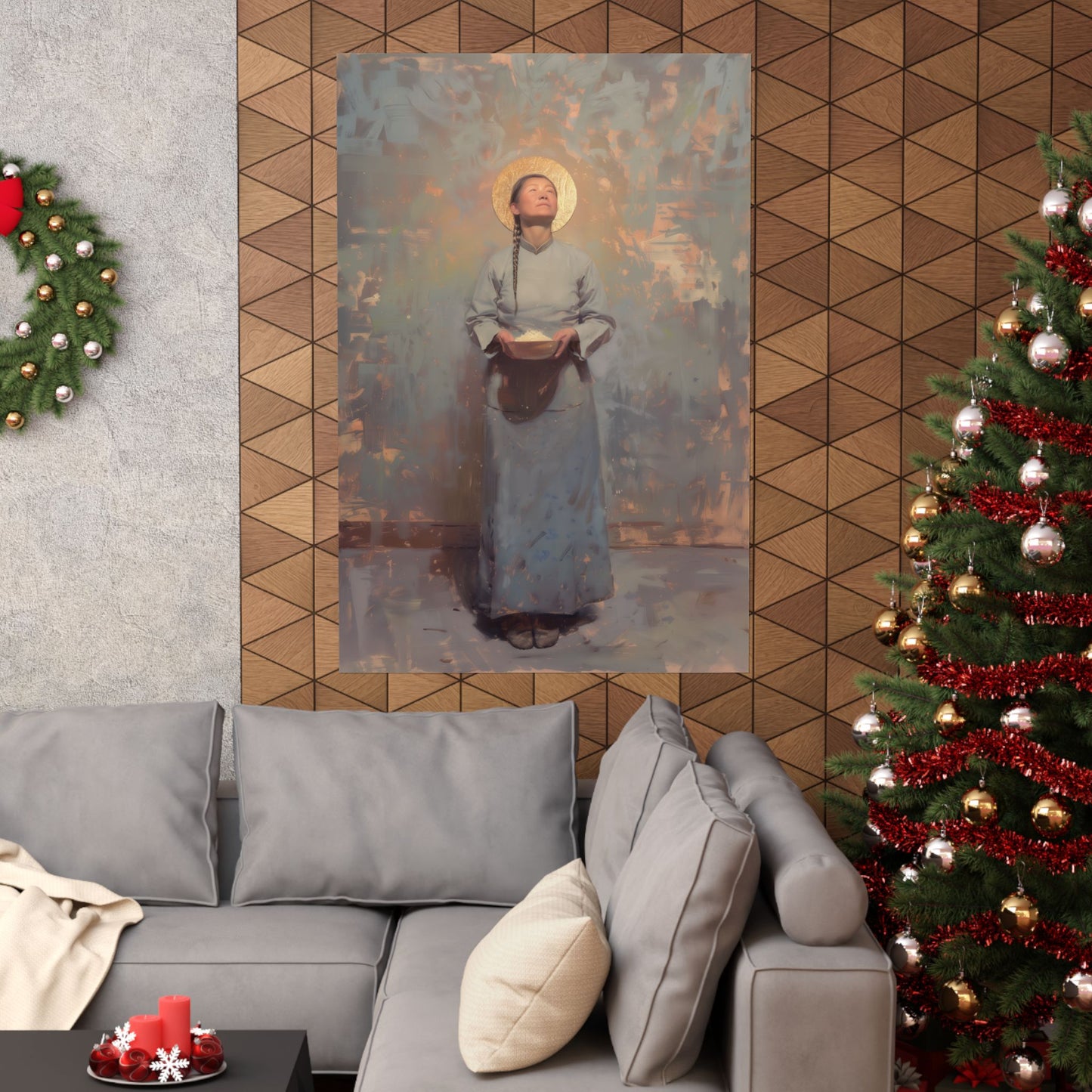 Saint Martha Wang - Chinese Martyr Saint  - Sanctified Souls Print - Multiple Sizes - Premium Matte Vertical Posters