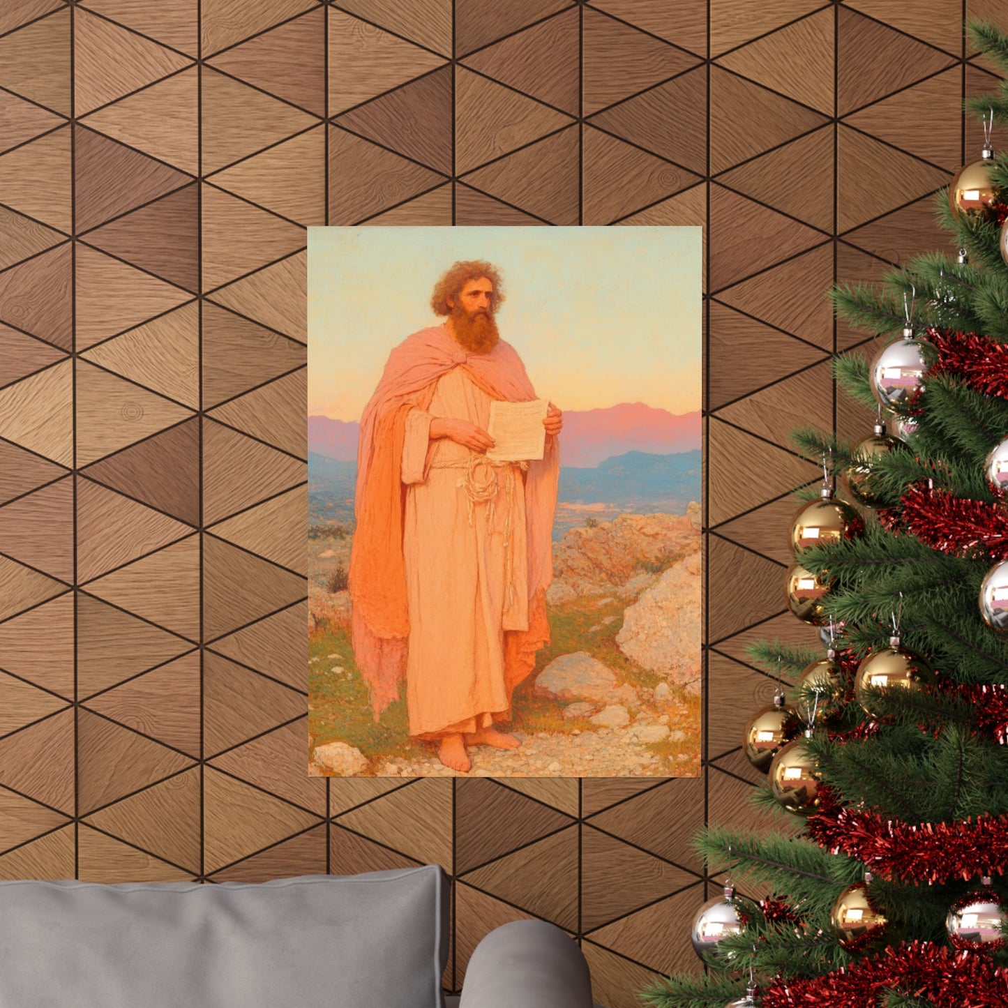 Obadiah - Keeper of the Lord's Warning and Mercy - Sanctified Souls Print - Multiple Sizes - Premium Matte Vertical Posters