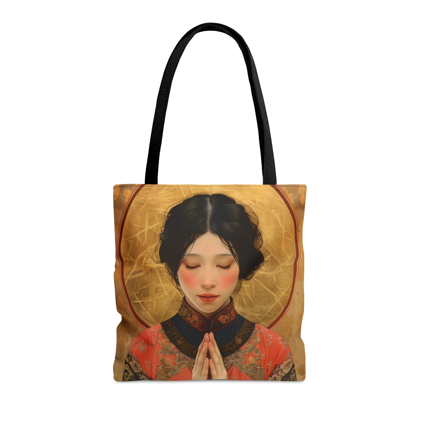 Saint Lucy Yi Zhenmei Tote Bag - Purse - Three sizes - Faith Art Bag - Catholic faith inspired carry-all purse - Double Sided