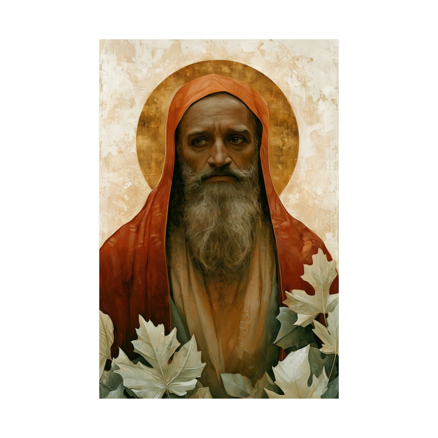 Saint Augustine of Hippo - Sanctified Souls Print - Multiple Sizes - Premium Matte Vertical Posters