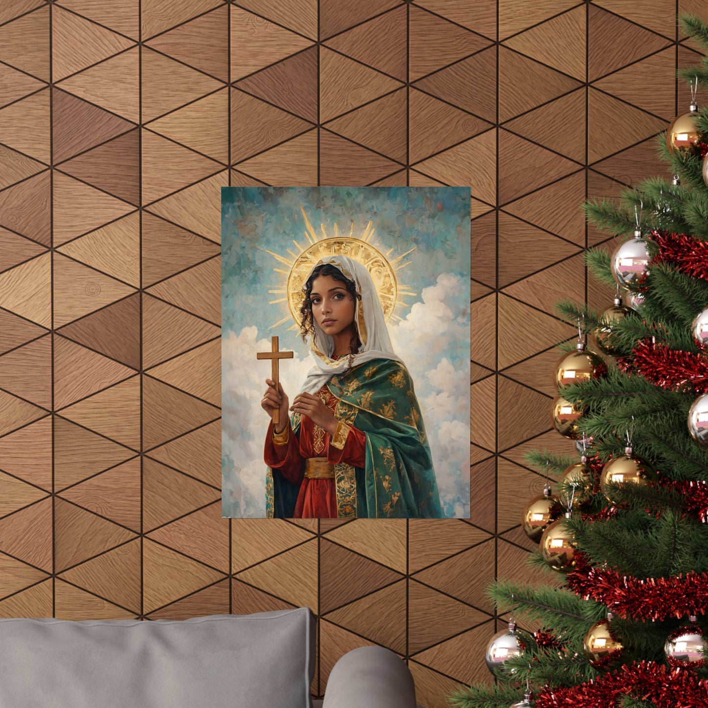 Saint Claudia - Sanctified Souls Print - Multiple Sizes - Premium Posters - Catholic Art - Christian - Gifts for Catholics - Prayer room art