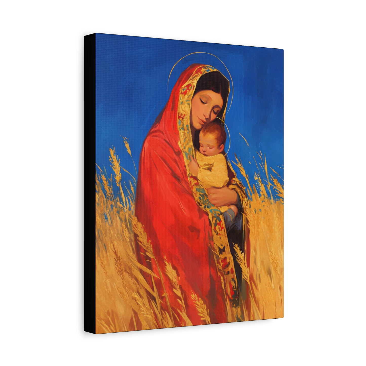 Our Lady of the Harvest  - Multiple Sizes - Catholic Home art - Museum Wrapped Canvas - Sanctified Souls Print