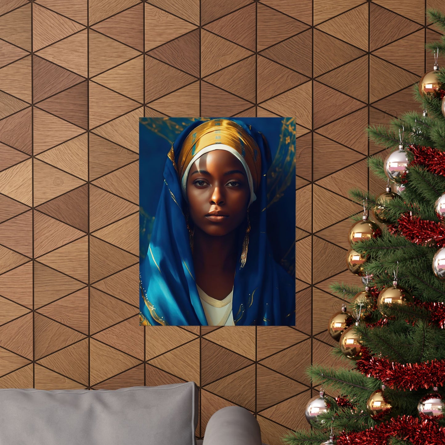 Mary the Blessed Virgin - Sanctified Souls Print - Multiple Sizes - Premium Matte Vertical Posters - Virgin Mary - Black Madonna Art