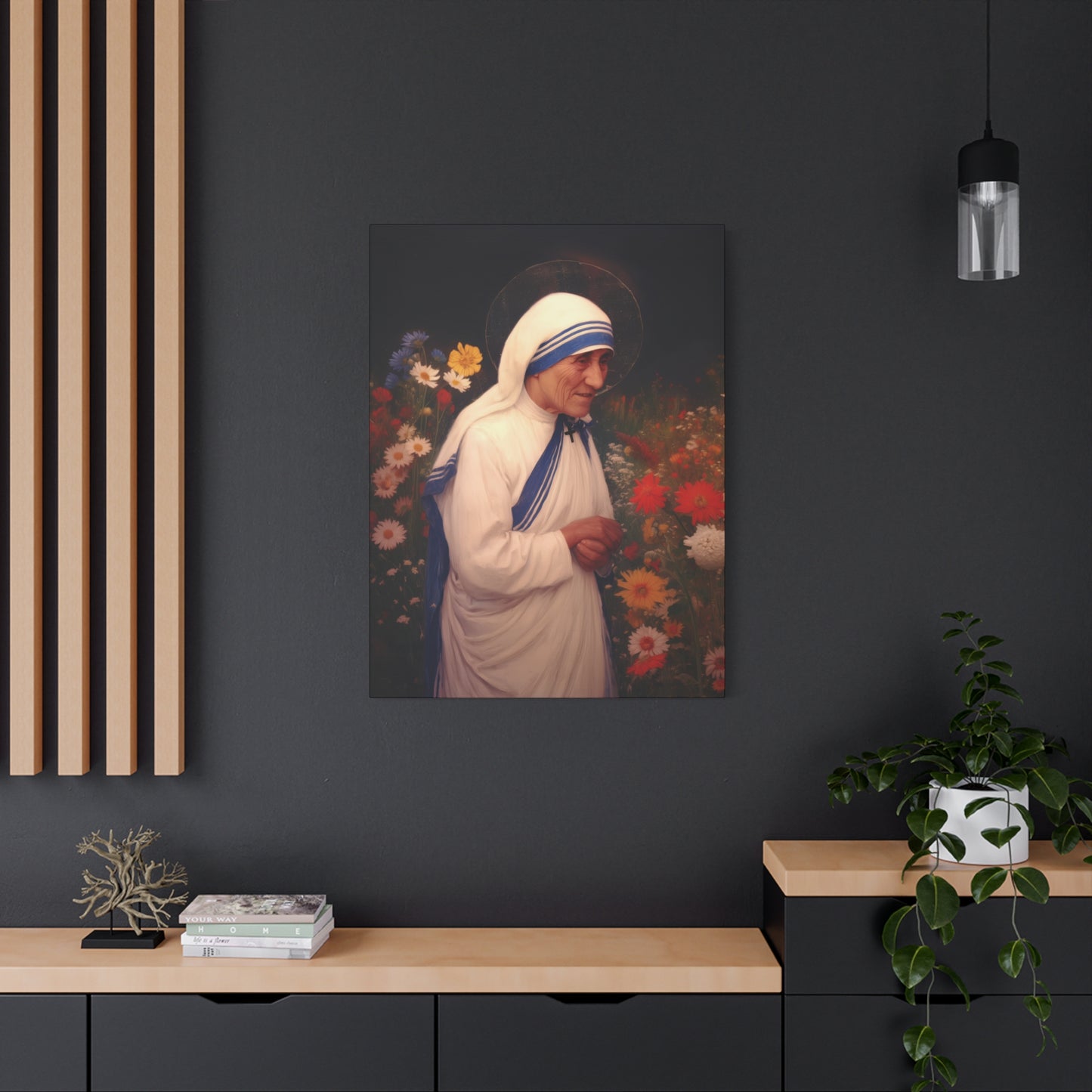Copy of Saint Teresa of Calcutta -  Museum Wrapped Canvas - Sanctified Souls Print - Religious Art for your Home - Catholic Patron Saint Art