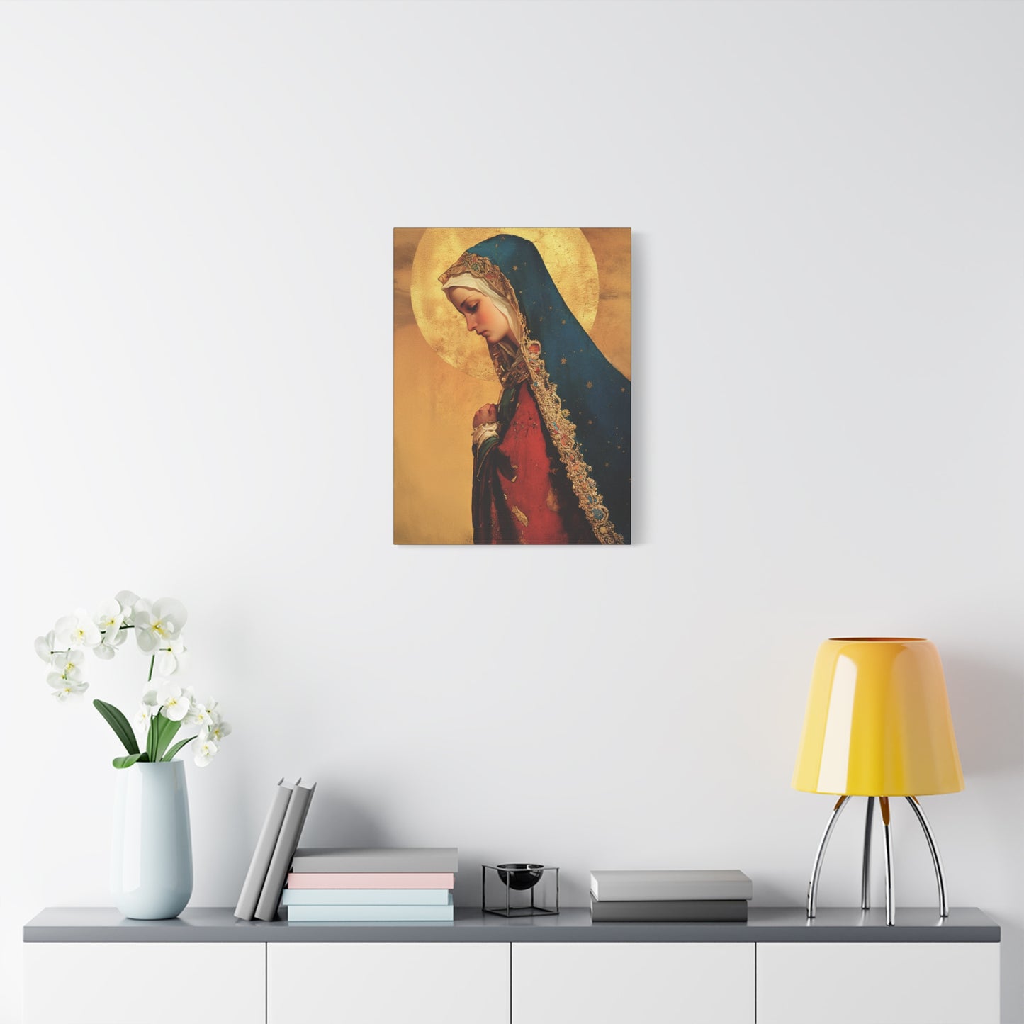 Our Lady of Mercy / Our Lady of Ransom - Multiple Sizes - Catholic Home art - Museum Wrapped Canvas - Sanctified Souls Print - Mother Mary