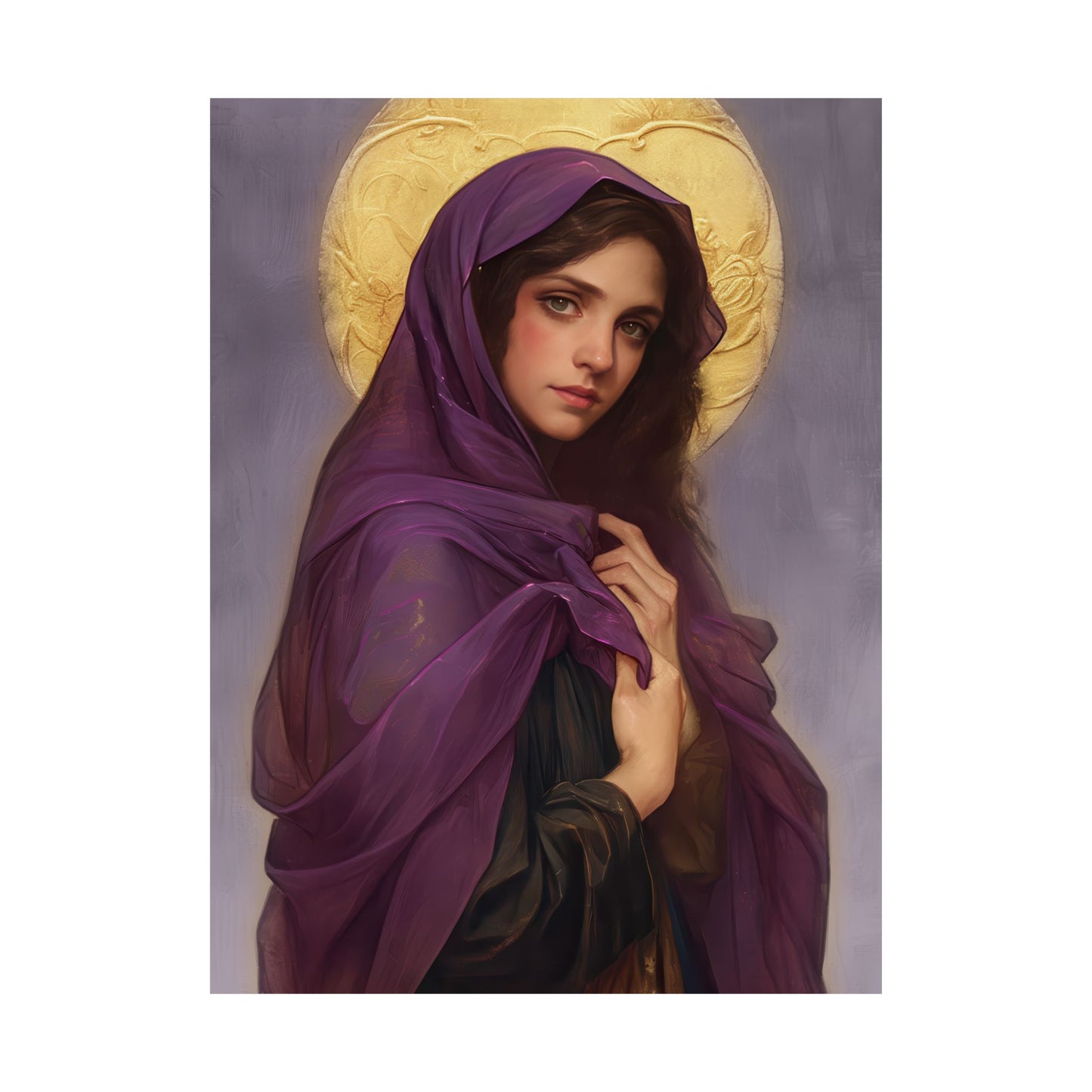 Saint Lydia Purpuraria / Lydia of Thyatira - Sanctified Souls Print - Multiple Sizes - Premium Posters - Catholic Art - Christian painting