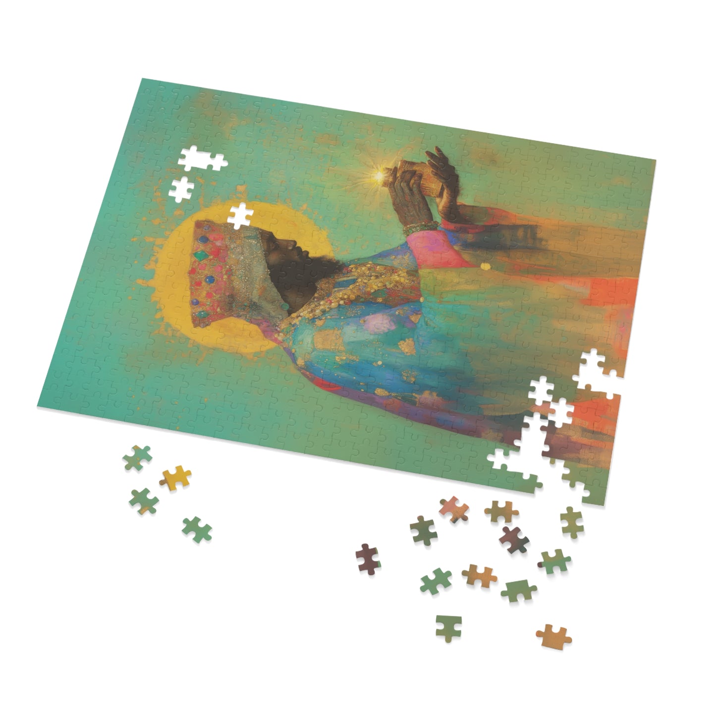 Balthazar and the Gift of Foretold Sorrow - 3 Wise Men - Puzzle and Keepsake Tin - Religious Jigsaw Puzzle (30, 110, 252, 500,1000-Piece)