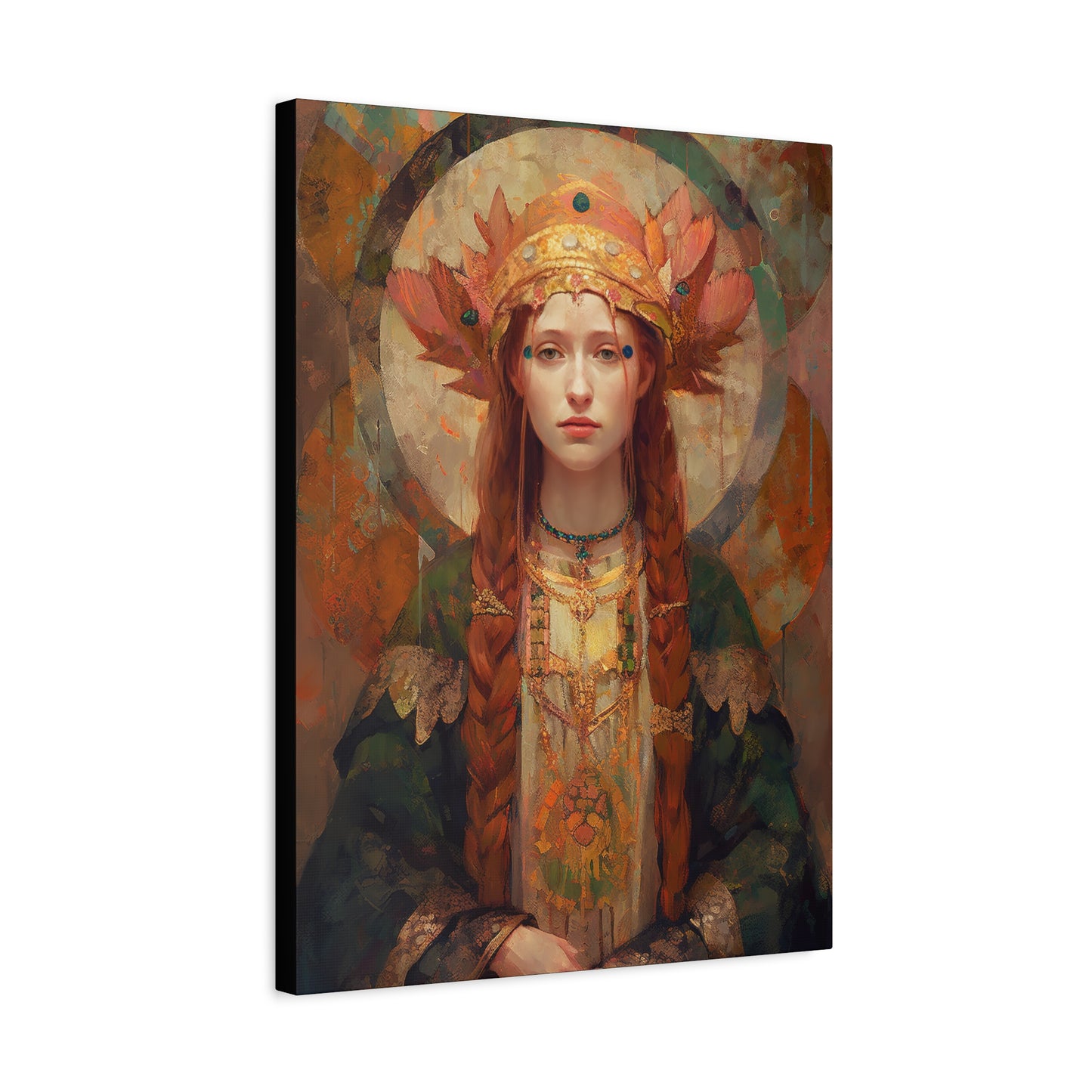 Saint Margaret of Scotland - Museum Wrapped Canvas - Sanctified Souls Print - Religious Art for your Home