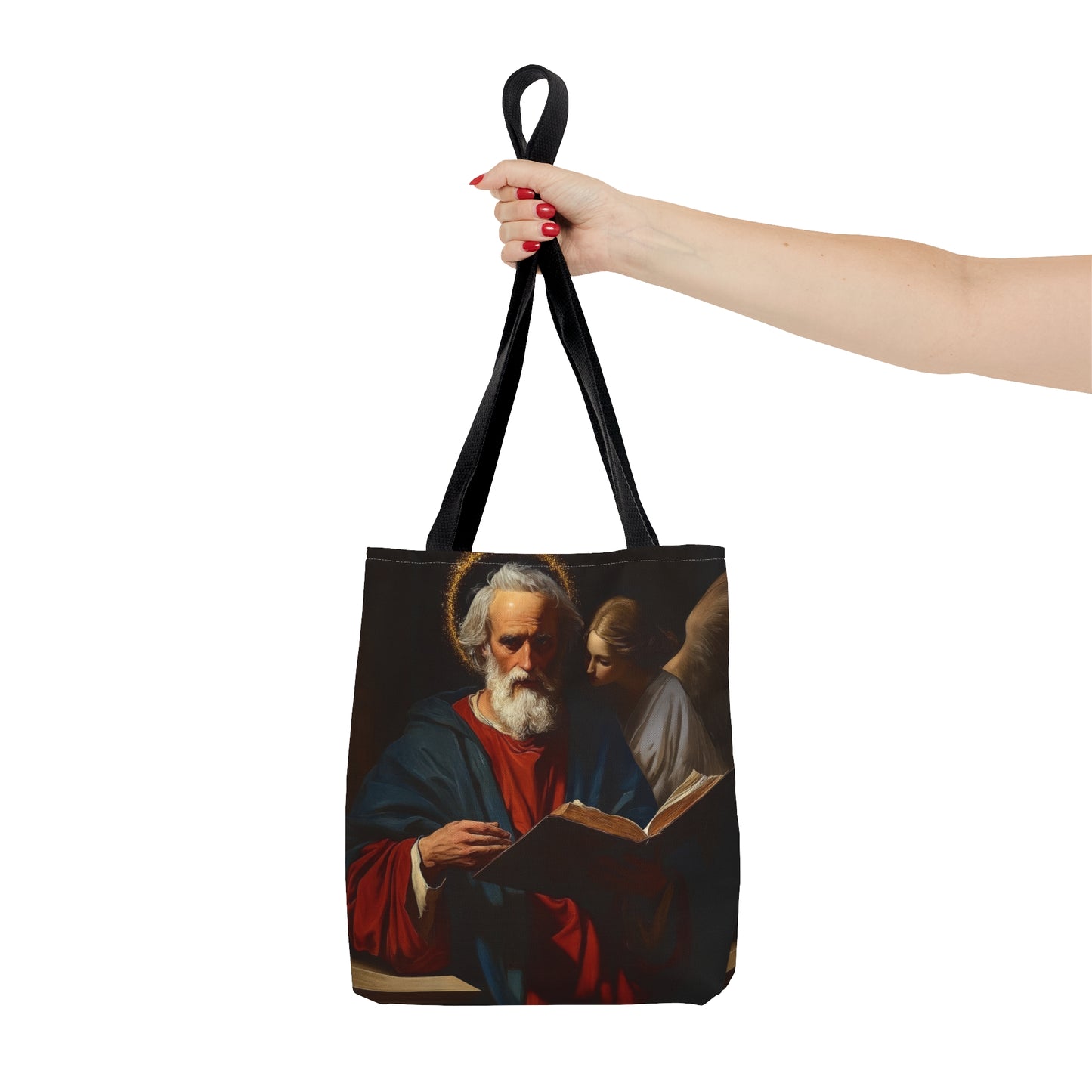 Saint Matthew the Apostle - Tote Bag - Large Medium Small Faith Art Bag - Re usable Tote Purse - Double Sided - Catholic Art Bag