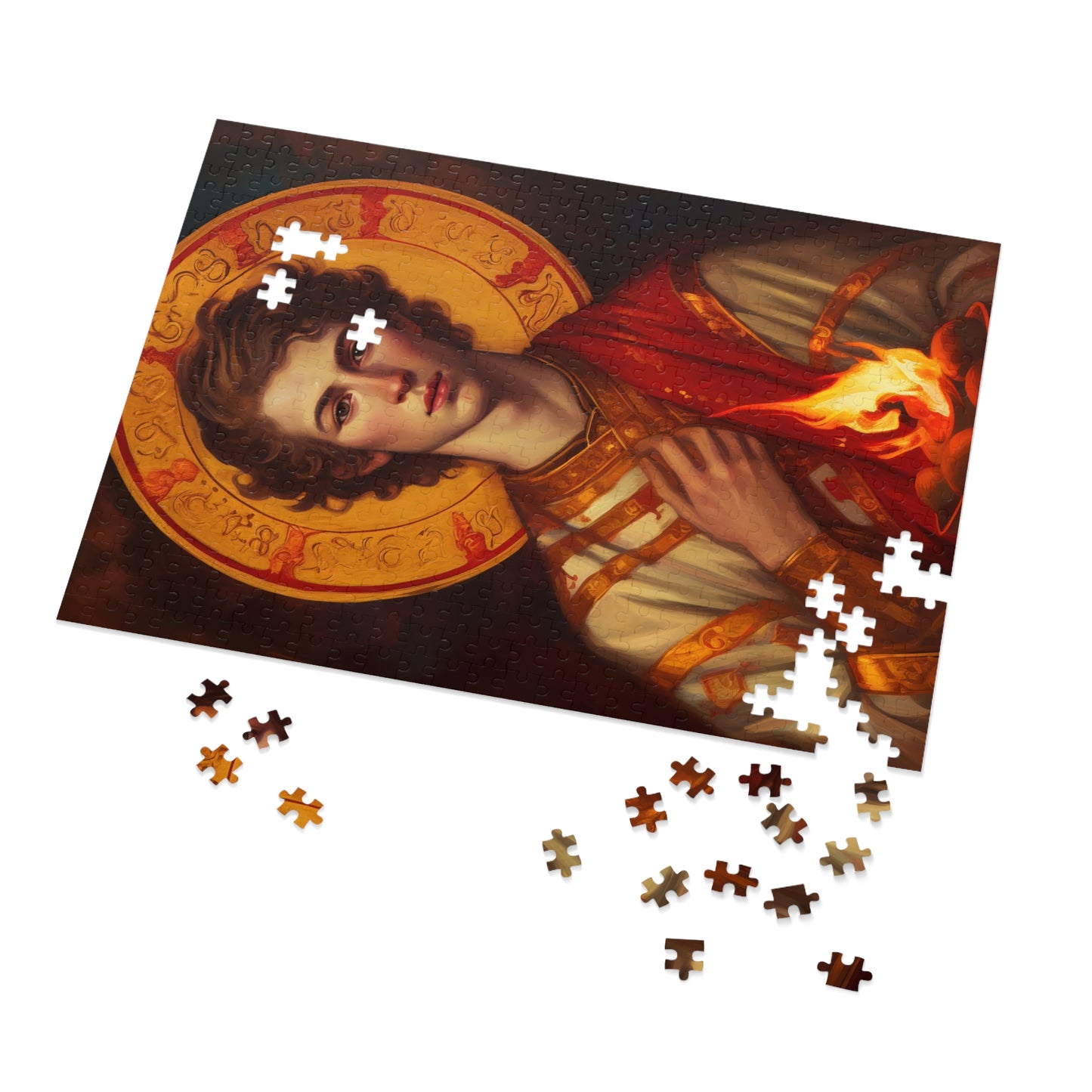 Saint Lawrence - Puzzle and Keepsake Tin - Religious Jigsaw Puzzle (30, 110, 252, 500,1000-Piece) - Religious Puzzle