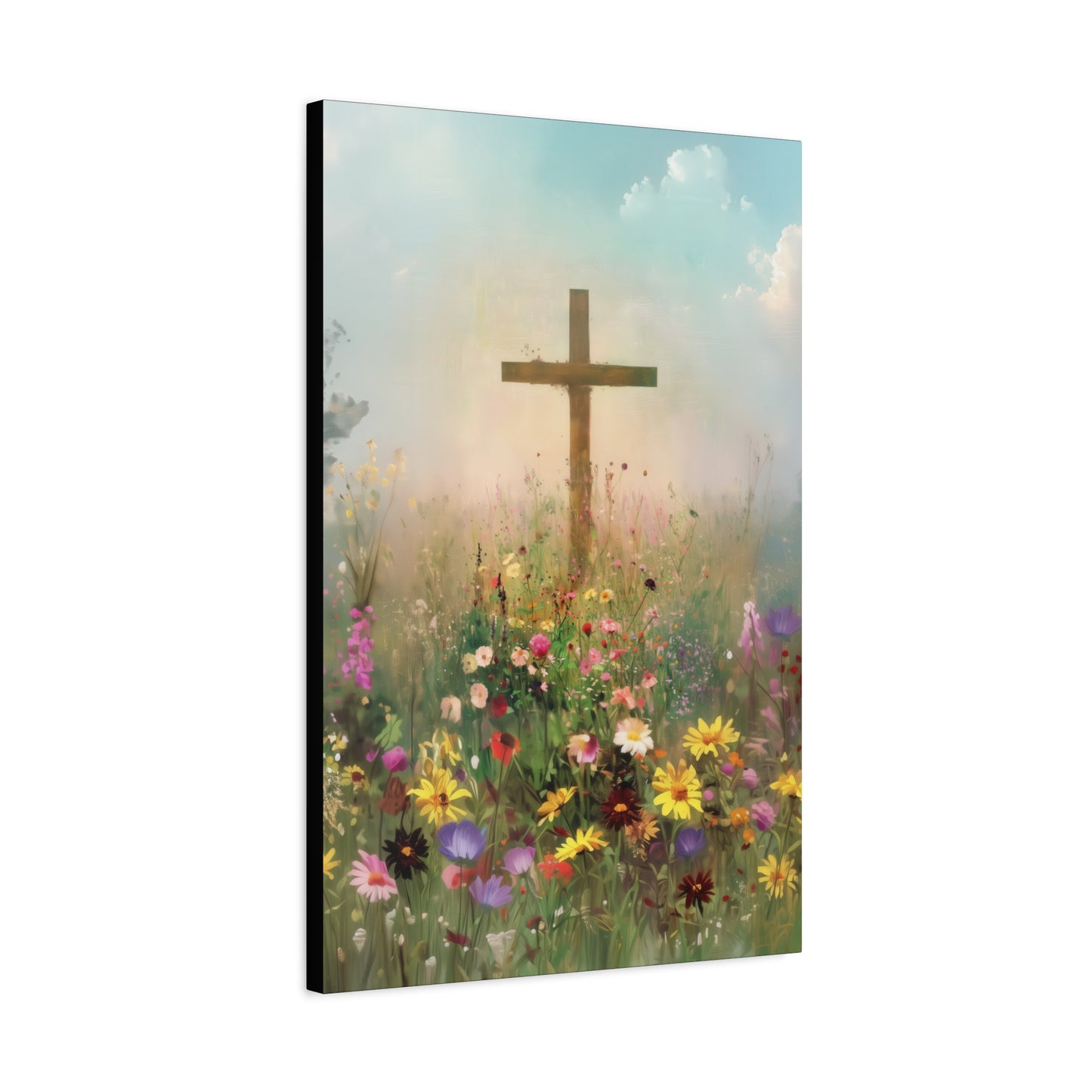 The Cross That Called the Earth to Life - Gallery Wrapped Canvas - Print - Religious Art for your Home - Catholic
