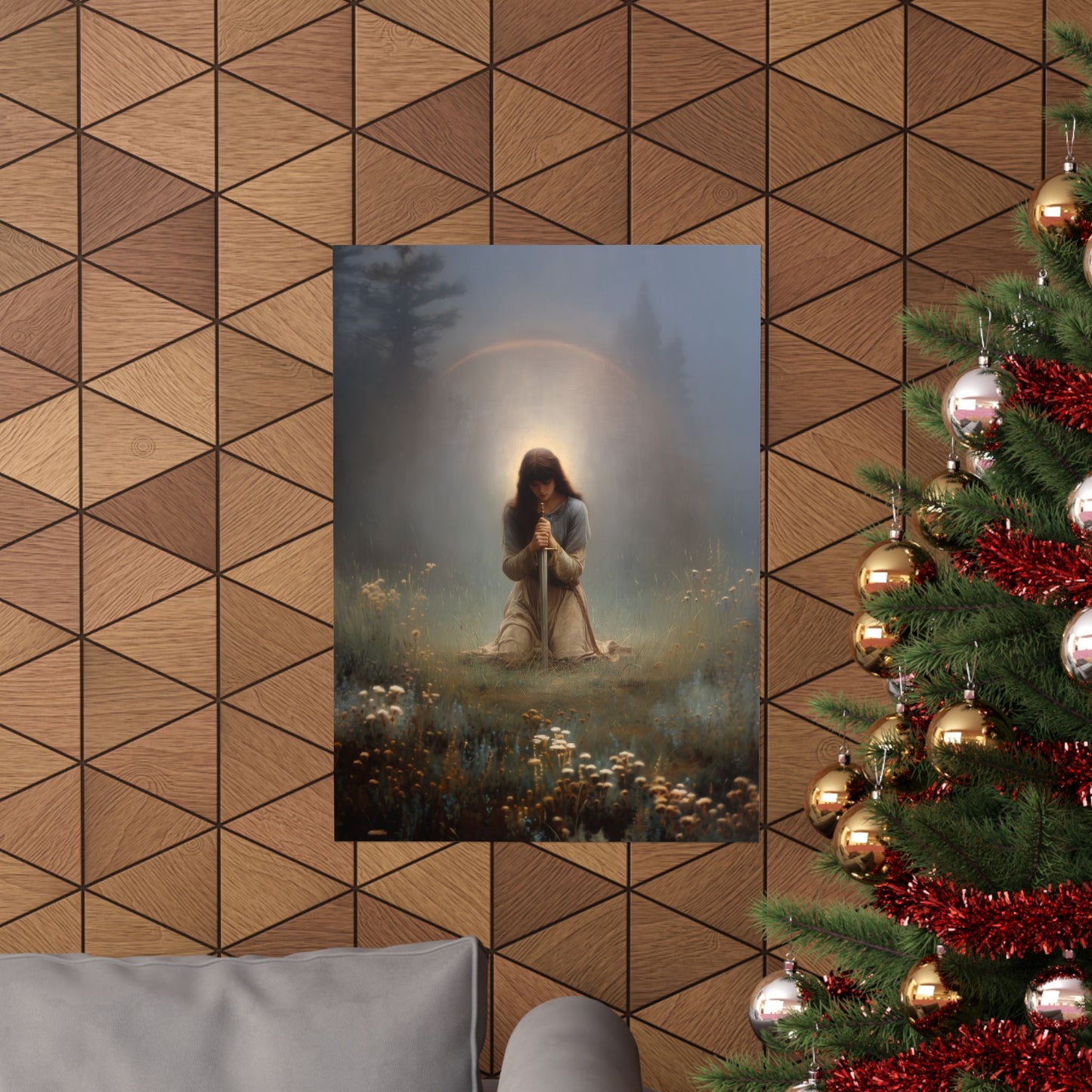 Saint Joan of Arc - Sanctified Souls Print - Multiple Sizes - Premium Posters - Catholic Art - Christian Home Decor Artwork