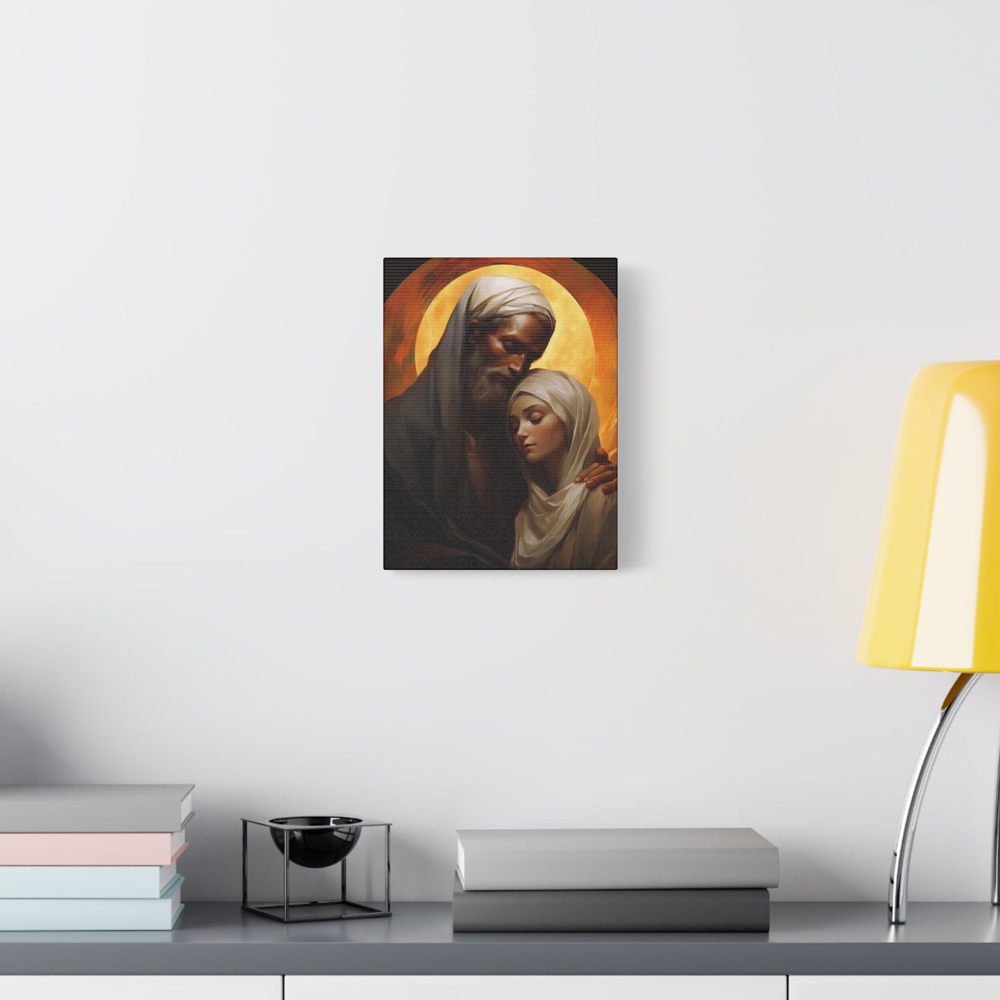 Saint Joachim and Saint Anne Canvas Print - Multiple Sizes - Catholic Home art - Museum Wrapped Canvas - Sanctified Souls Print