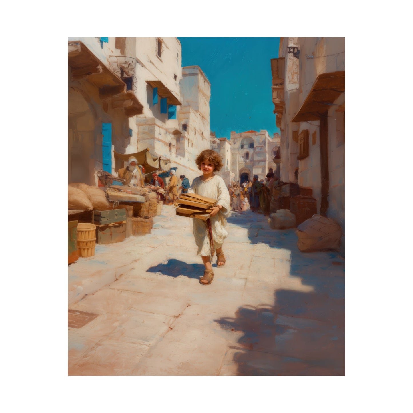 Nazareth and the Hidden Light of Christ - Sanctified Souls Print - Multiple Sizes - Premium Matte Vertical Posters