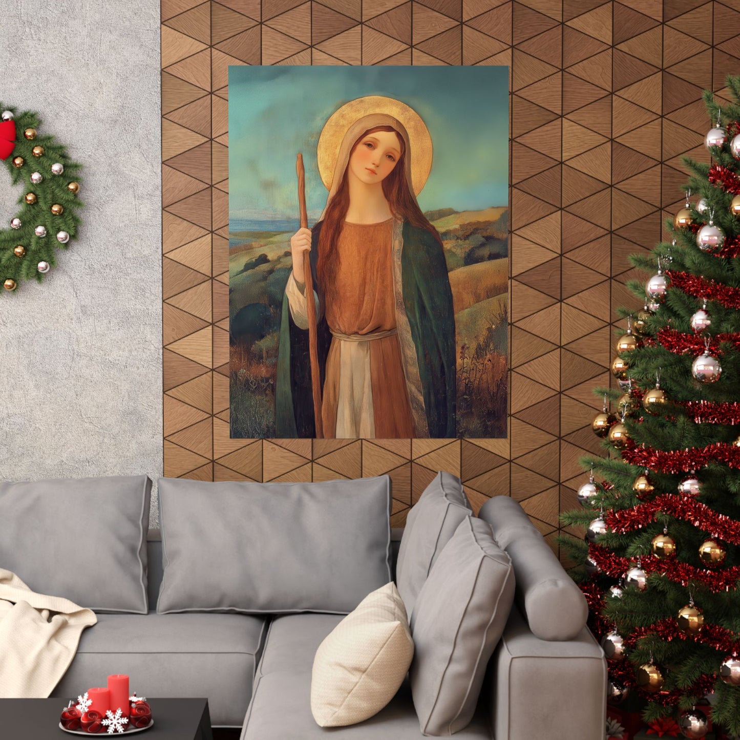 Saint Breage // Saint Breaca - Sanctified Souls Print - Multiple Sizes - Premium Matte Vertical Posters