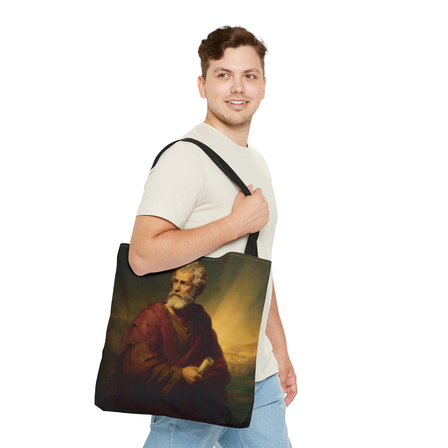Saint Philip the Apostle Tote Bag - Large Medium Small Faith Art Bag - Bible Study Faith Purse - Double Sided
