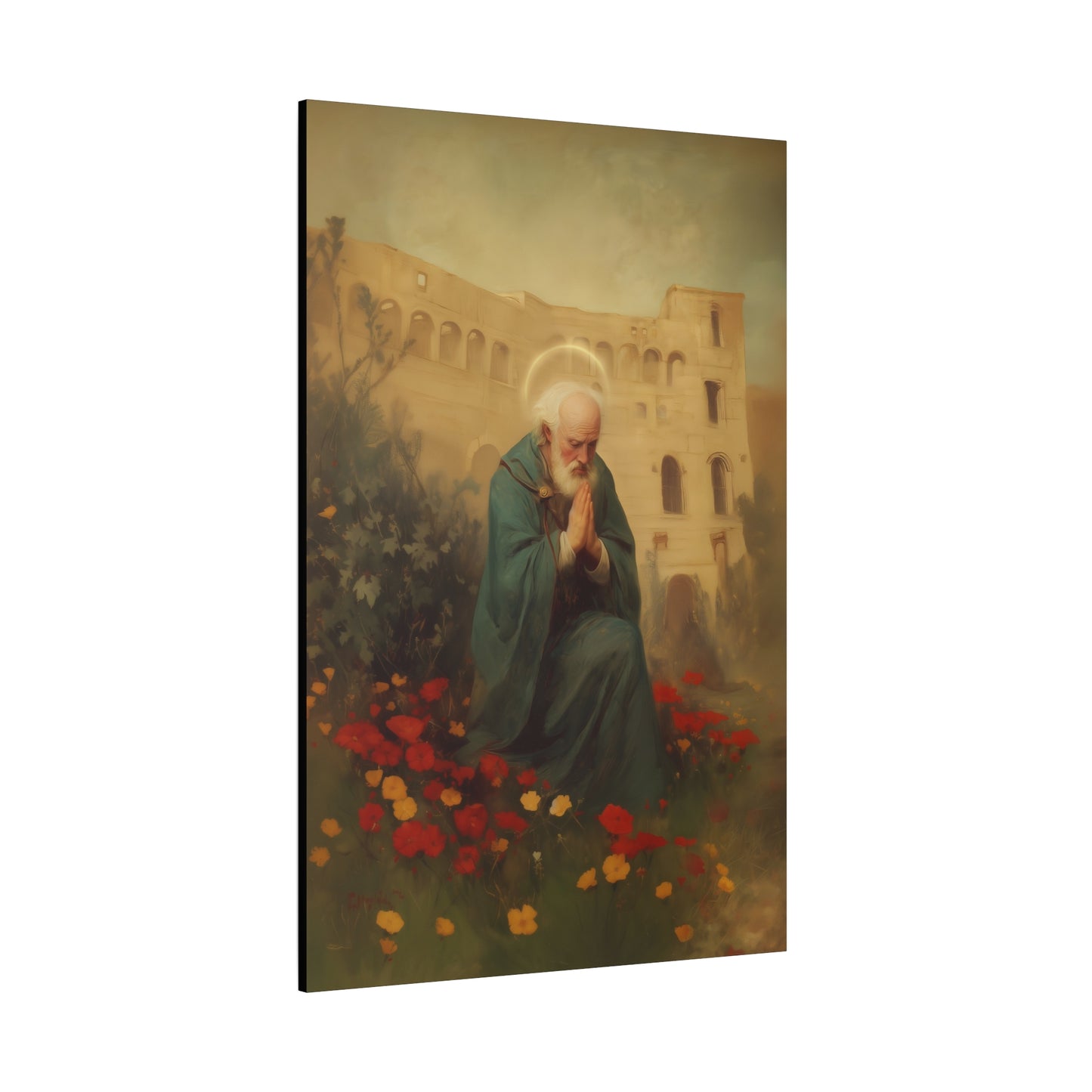 Saint Cyprian - Multiple Sizes - Catholic Home art - Museum Wrapped Canvas - Sanctified Souls Print - Catholic Martyr Art
