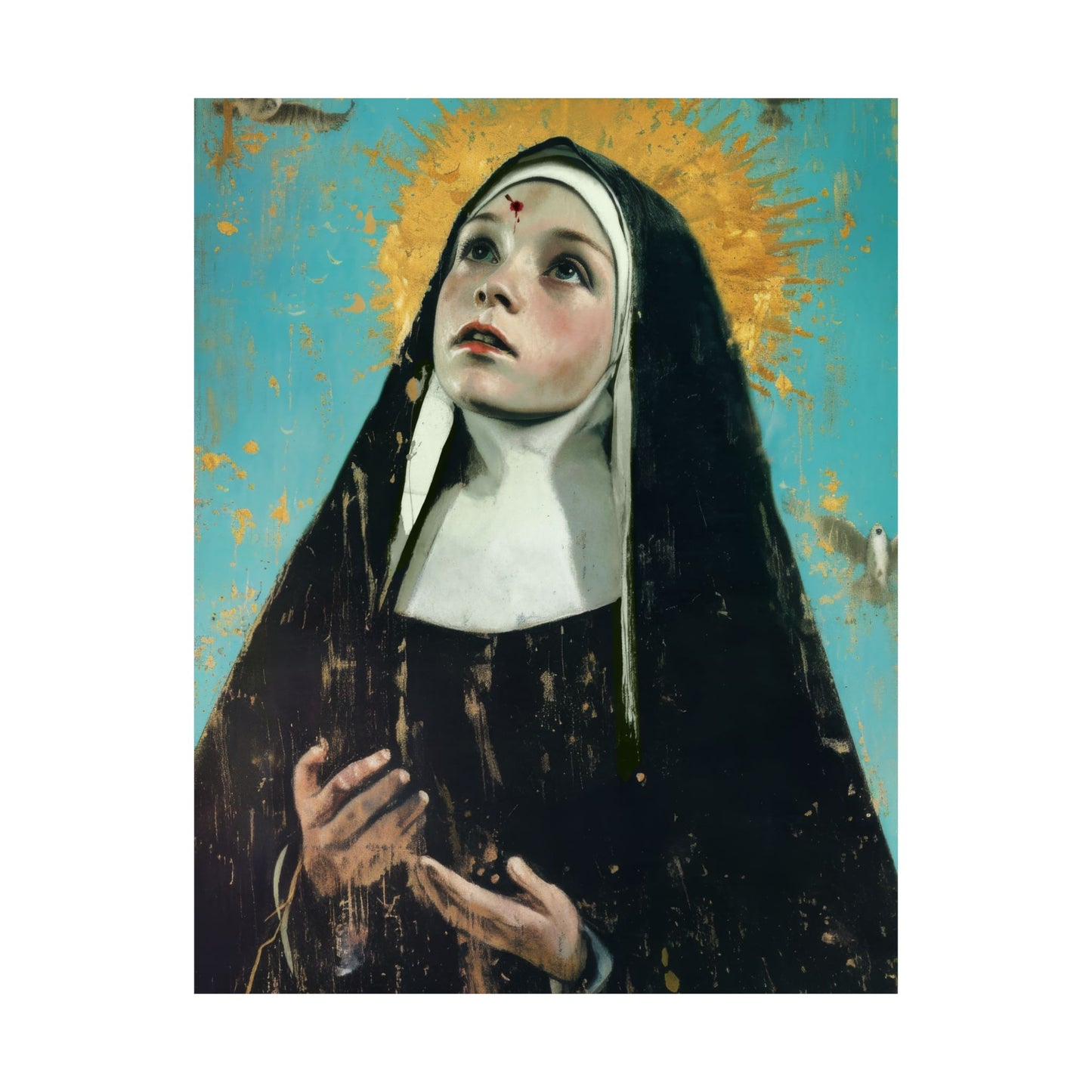 Saint Rita of Cascia - Sanctified Souls Print - Multiple Sizes - Premium Matte Vertical Posters