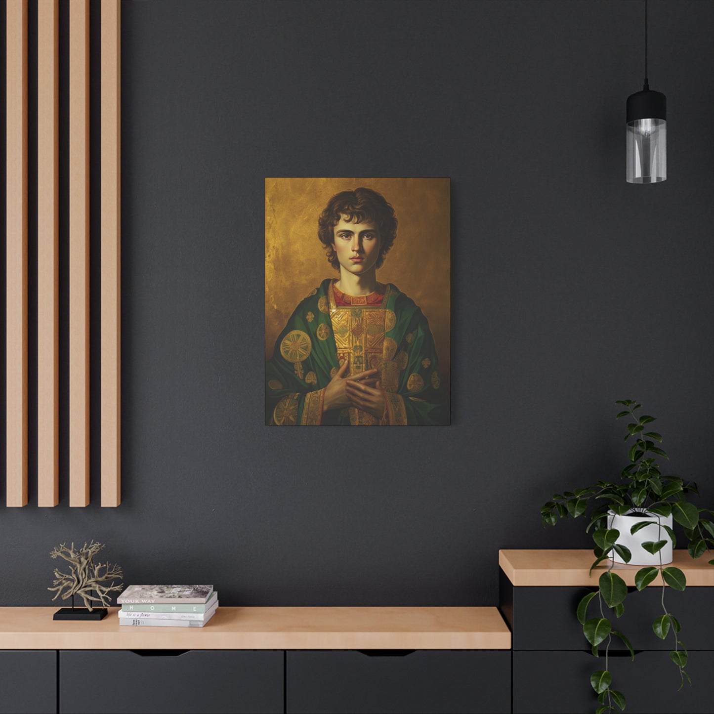 Saint Pantaleon Canvas Print - Multiple Sizes - Catholic Home art - Museum Wrapped Canvas - Sanctified Souls Print