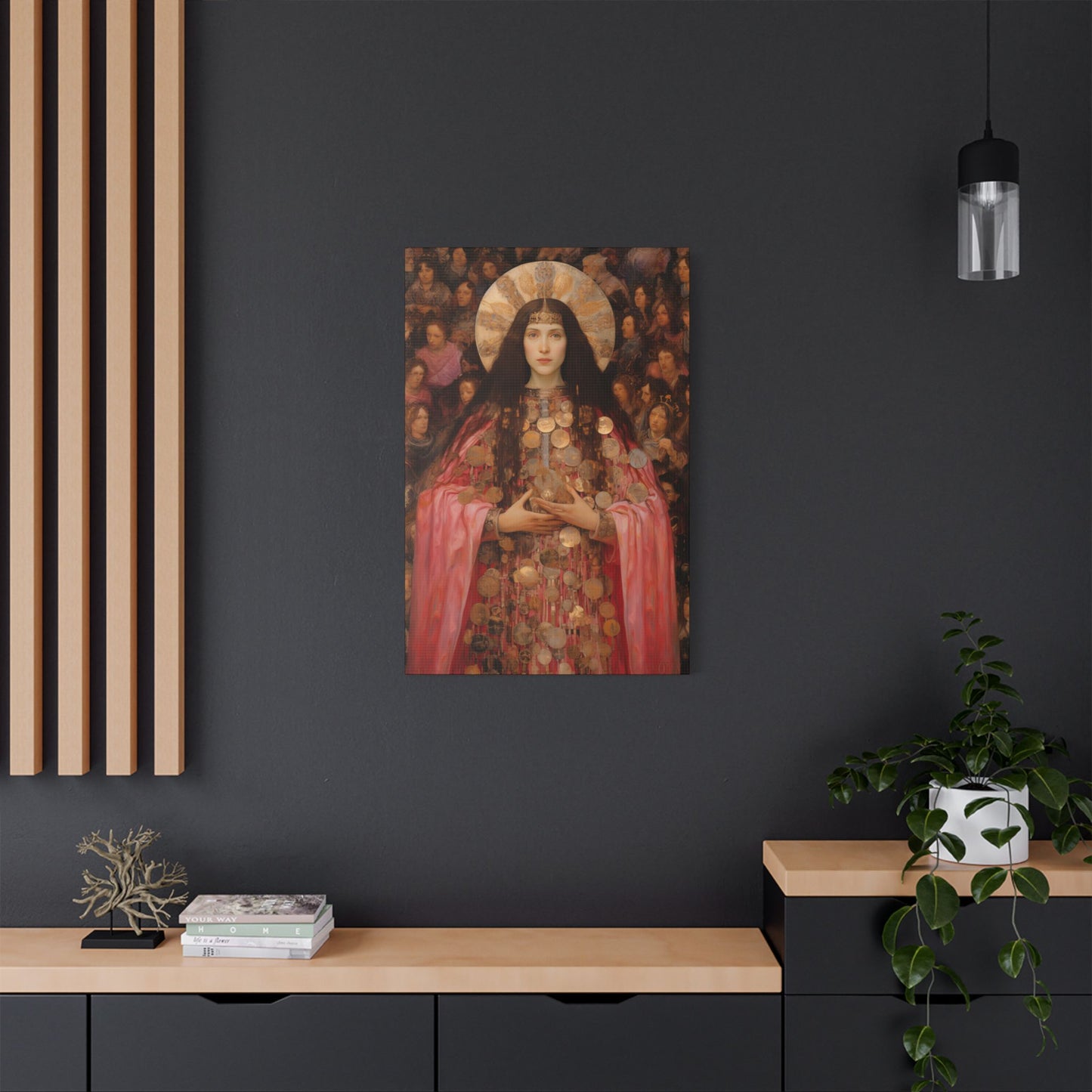 Saint Praxedes Canvas Print - Multiple Sizes - Catholic Home art - Gallery Wrapped Canvas - Sanctified Souls Print