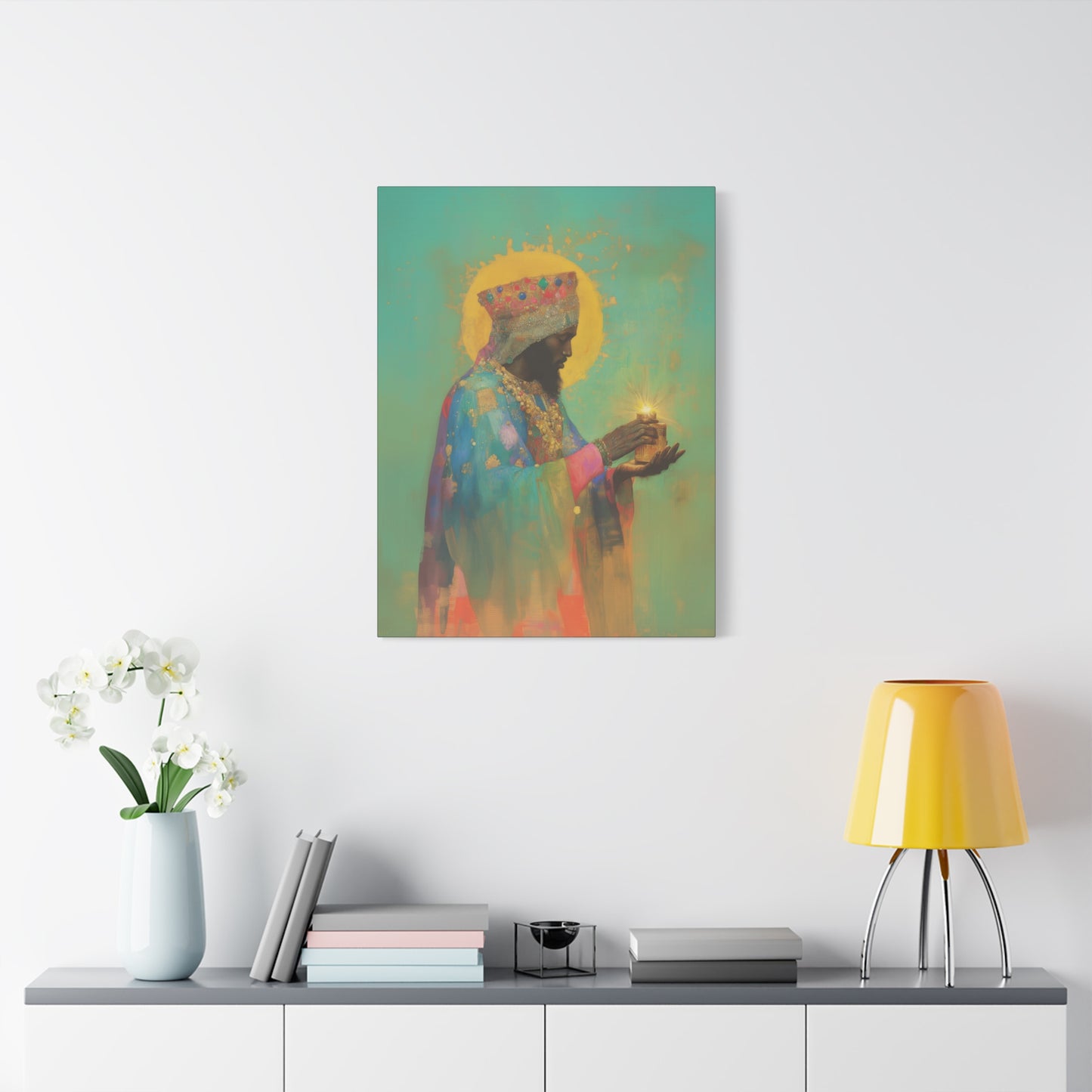 Balthazar and the Gift of Foretold Sorrow - 3 Wise Men - Gallery Wrapped Canvas - Print - Religious Art for your Home - Catholic