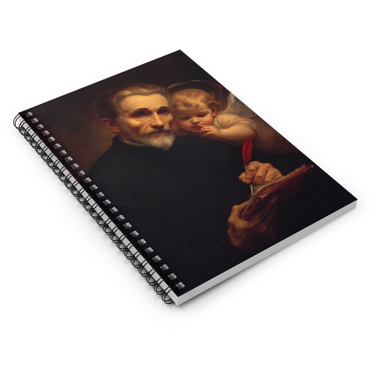 Saint Peter Canisius - Sanctified Souls Art - Religious Based Notebook - Spiral Notebook