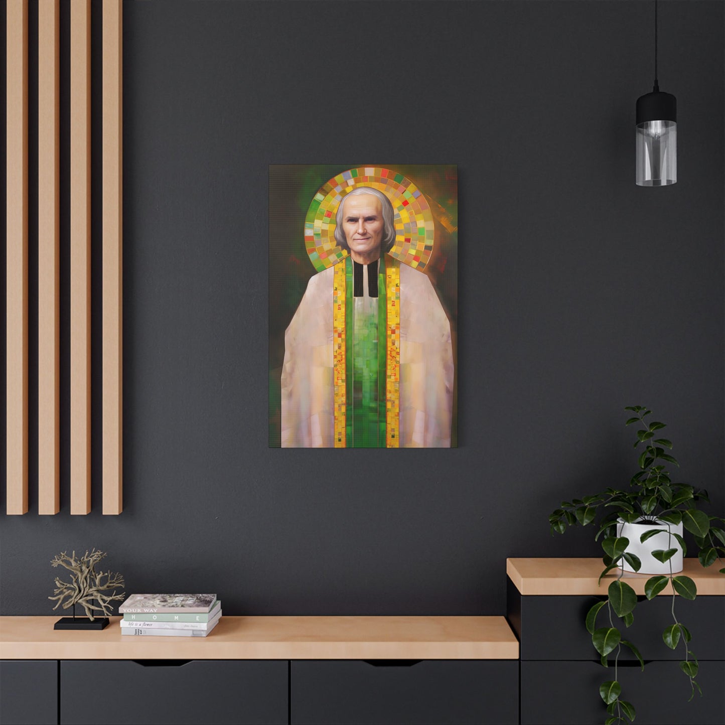 Saint John Vianney Canvas Print - Multiple Sizes - Catholic Home art - Museum Wrapped Canvas - Sanctified Souls Print