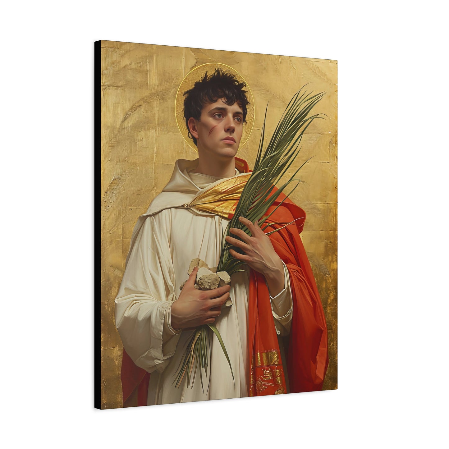 Saint Stephen - Museum Wrapped Canvas - Sanctified Souls Print - Religious Art for your Home