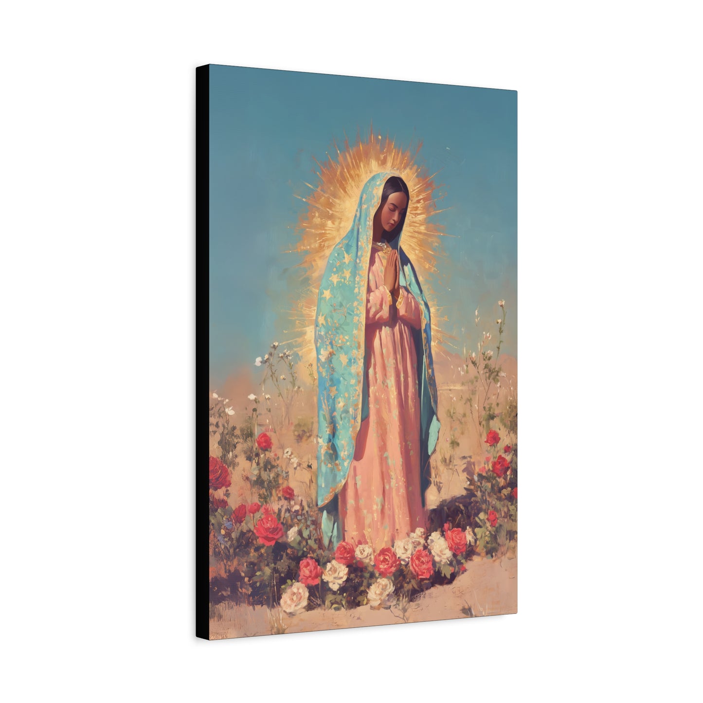 Our Lady of Guadalupe - Gallery Wrapped Canvas - Print - Religious Art for your Home - Catholic Art