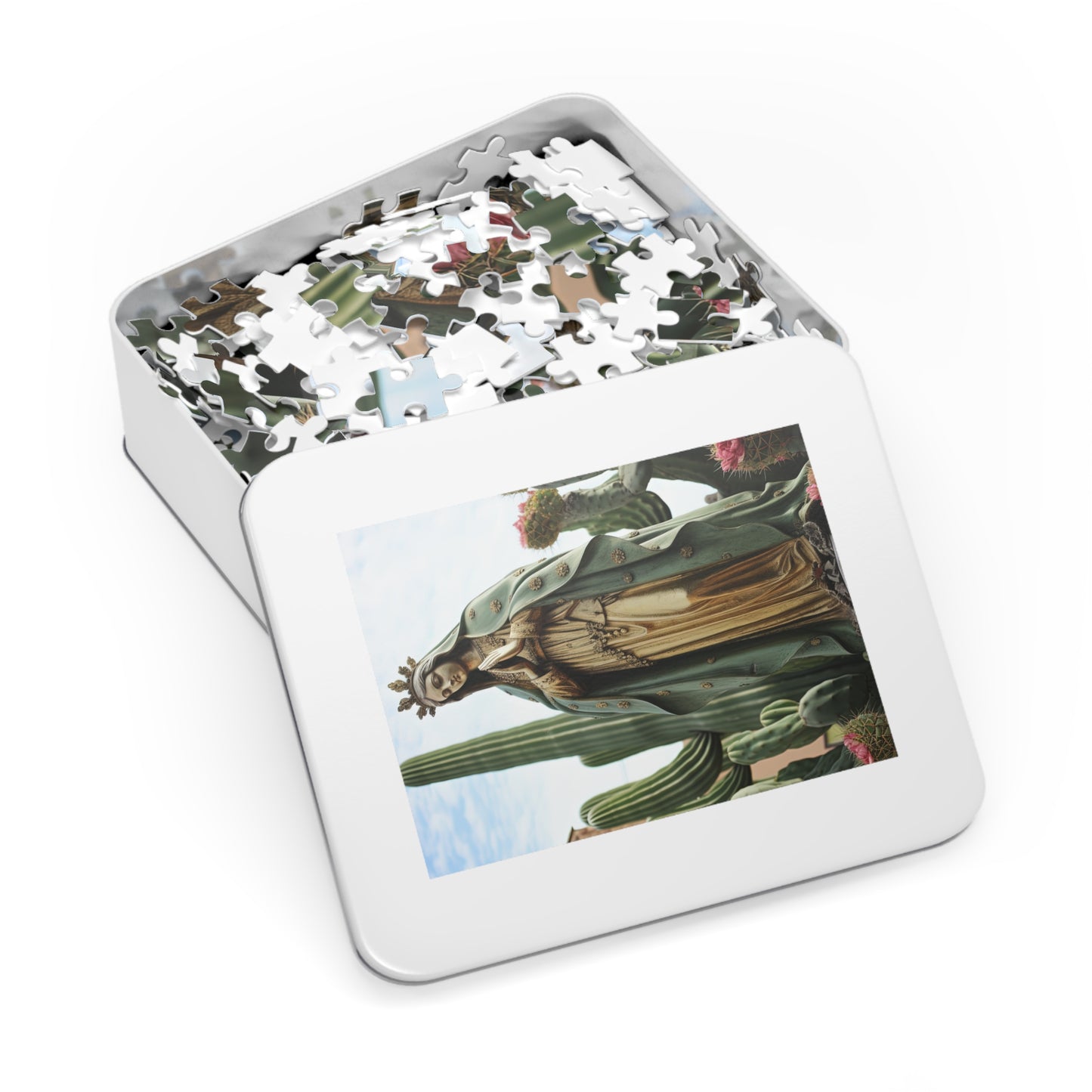Our Lady of Guadalupe - Puzzle and Keepsake Tin - Religious Jigsaw Puzzle (30, 110, 252, 500,1000-Piece) - Religious Puzzle