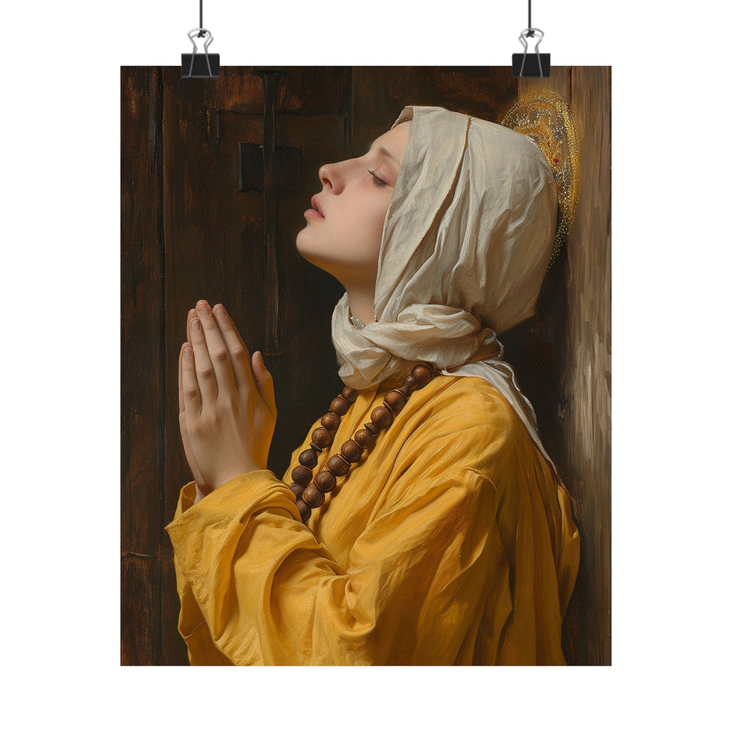 Blessed Yvette of Huy - Sanctified Souls Print - Multiple Sizes - Premium Matte Vertical Posters - Catholic Poster Art for your home