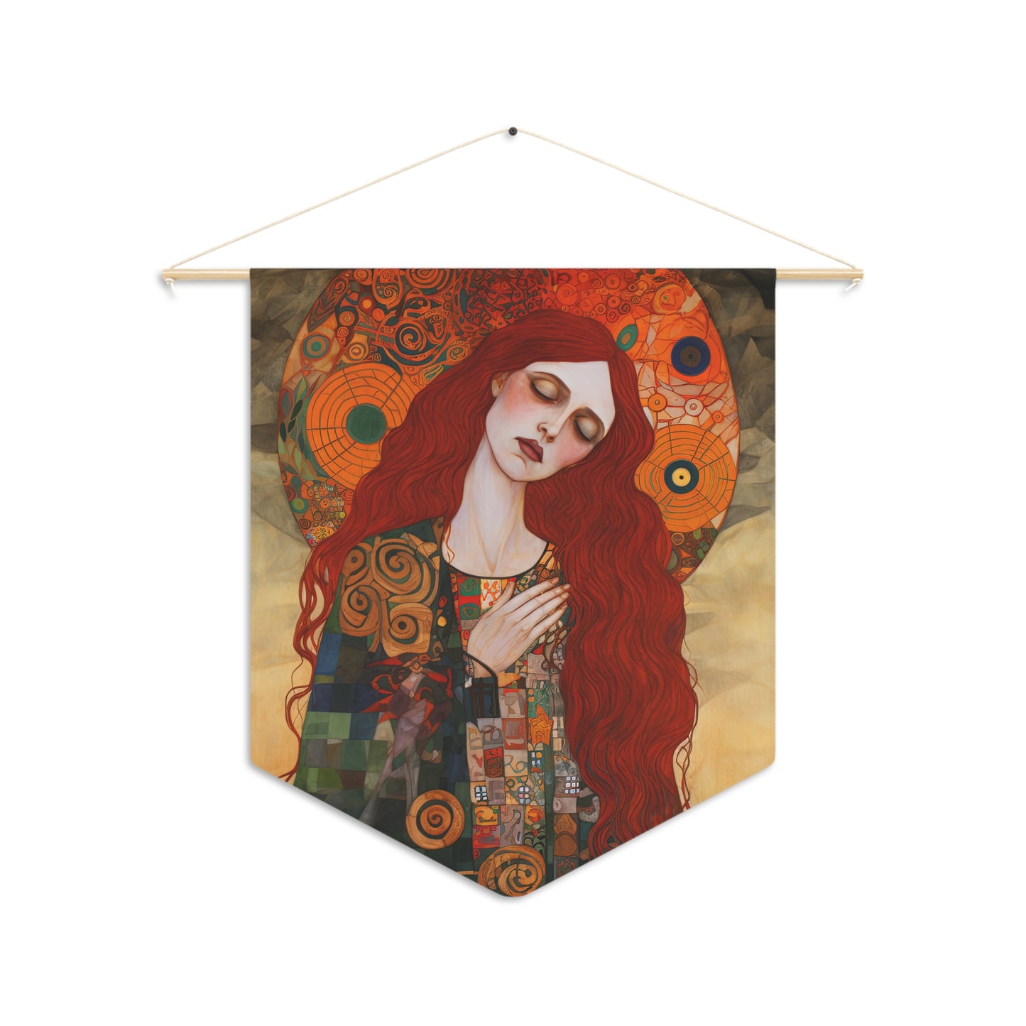 Mystery of Mercy Wall Banner / Wall Hanging - Prayer room art - Catholic - Saint Mary Magdalene Print - 18" x 21"