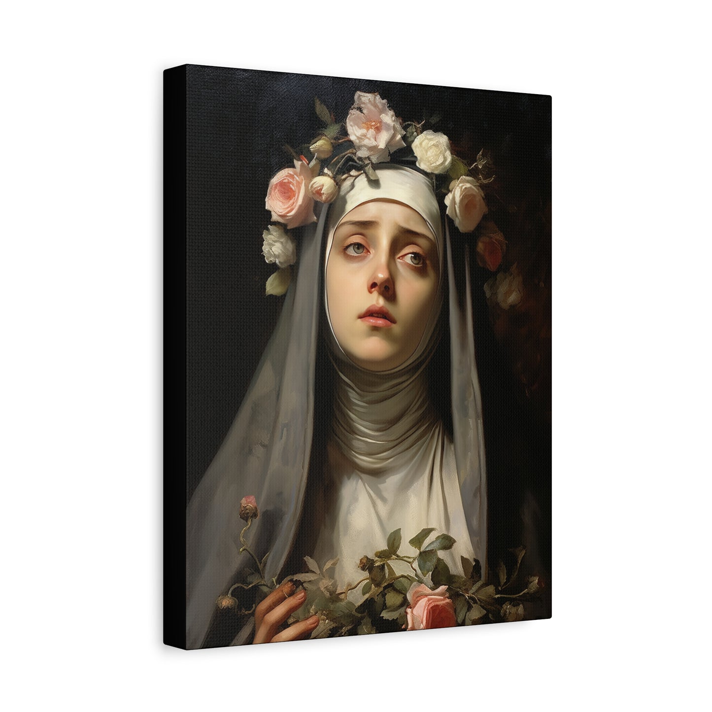 Saint Rose of Lima Canvas Print - Multiple Sizes - Catholic Home art - Museum Wrapped Canvas - Sanctified Souls Print