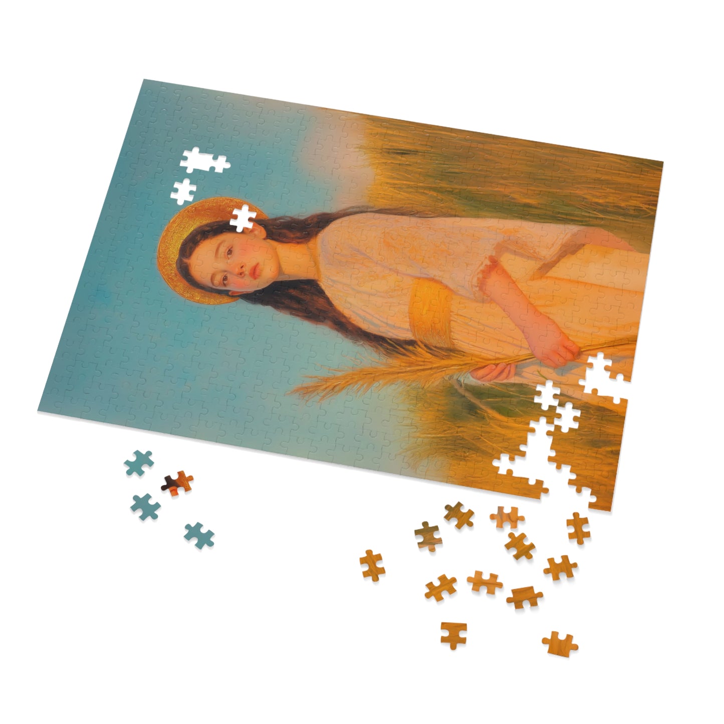 Saint Faith - Puzzle and Tin - Religious Jigsaw Puzzle (30, 110, 252, 500,1000) - Gift Catholic Families - Martyr of the Church
