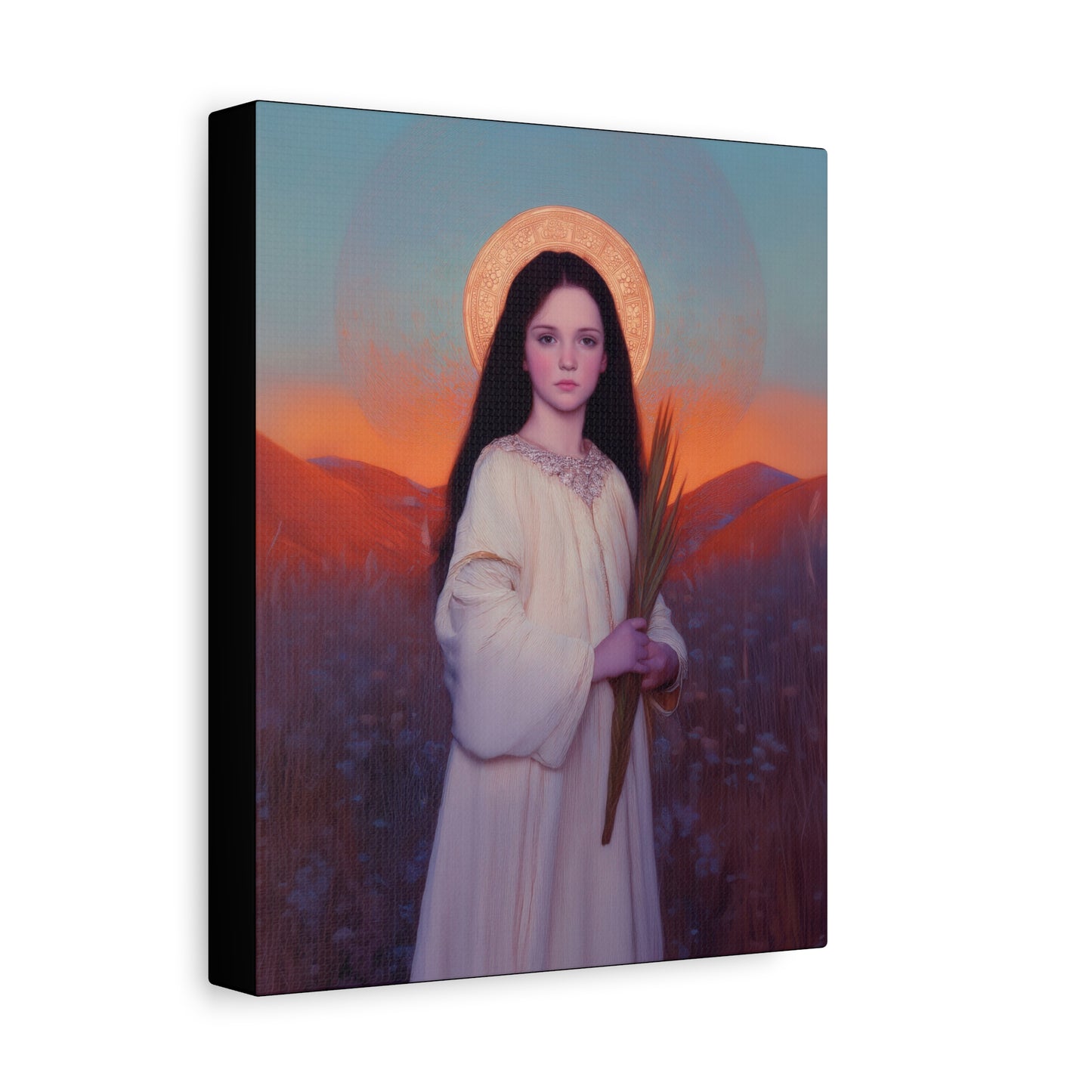 Saint Hope - Multiple Sizes - Catholic Home art - Museum Wrapped Canvas - Sanctified Souls Print - Martyr Saint