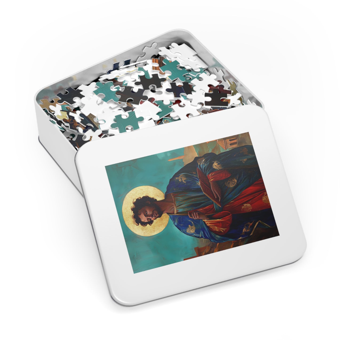 Saint Addal - Puzzle and Keepsake Tin - Religious (30, 110, 252, 500,1000) - Religious Puzzle - Gifts for Catholic Families