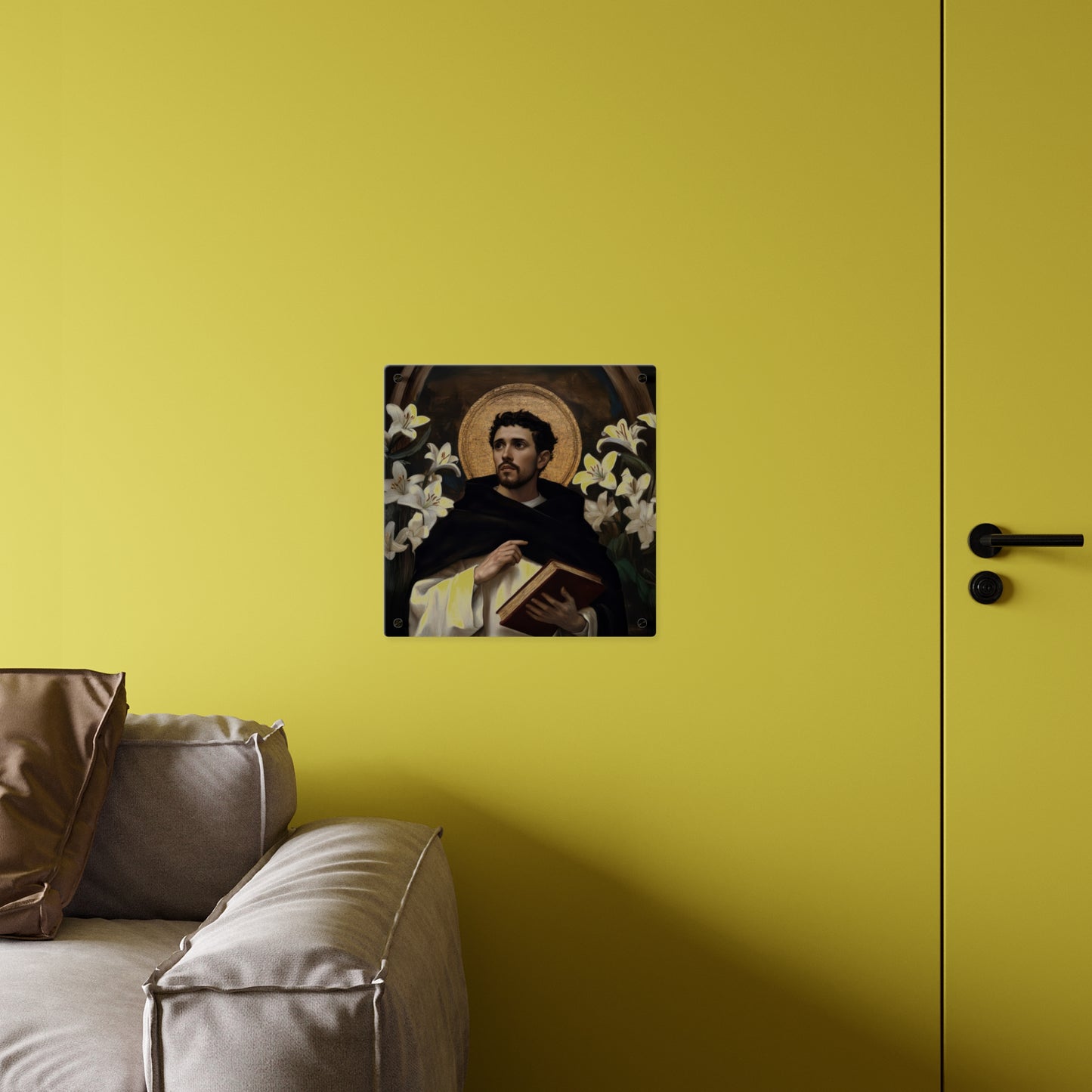Saint Dominic Wall Art Panel - Ready to Hang Acrylic Print - Catholic Saint Art - Patron Saint Print - No Frame needed