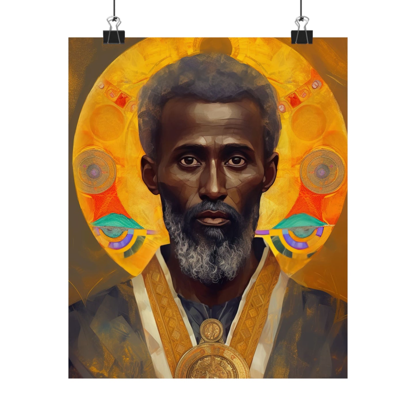 Saint Frumentius - Sanctified Souls Print - Multiple Sizes - Premium Matte Vertical Posters