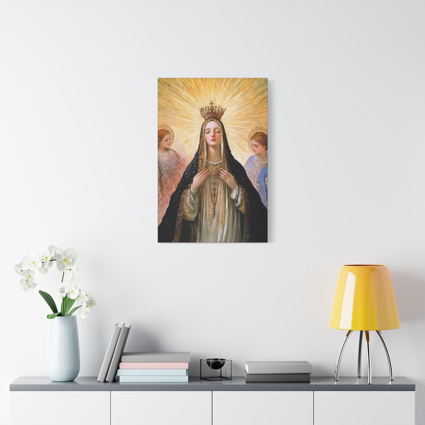 Divine Majesty: The Crowning of the Queen of Heaven - Gallery Wrapped Canvas - Print - Religious Art for your Home - Christian print