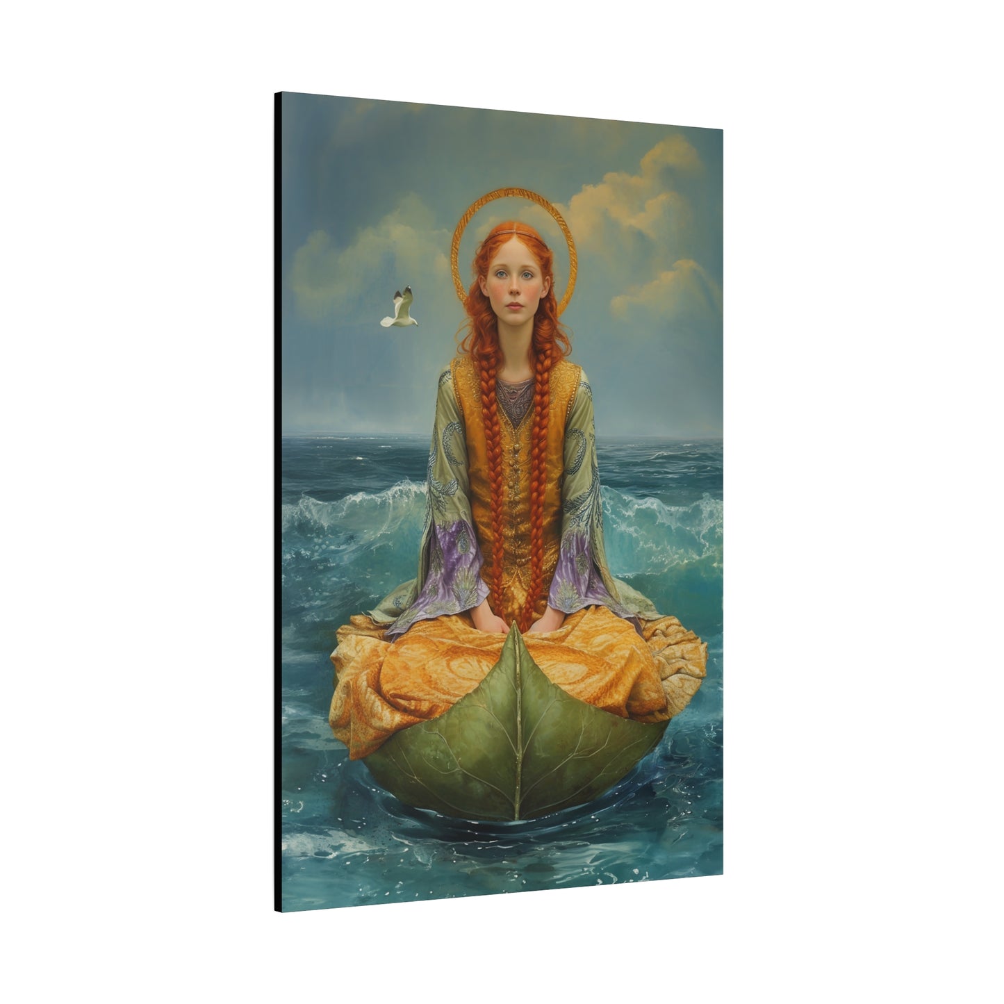 Saint Ia of Cornwall - Museum Wrapped Canvas - Sanctified Souls Print - Religious Art for your Home