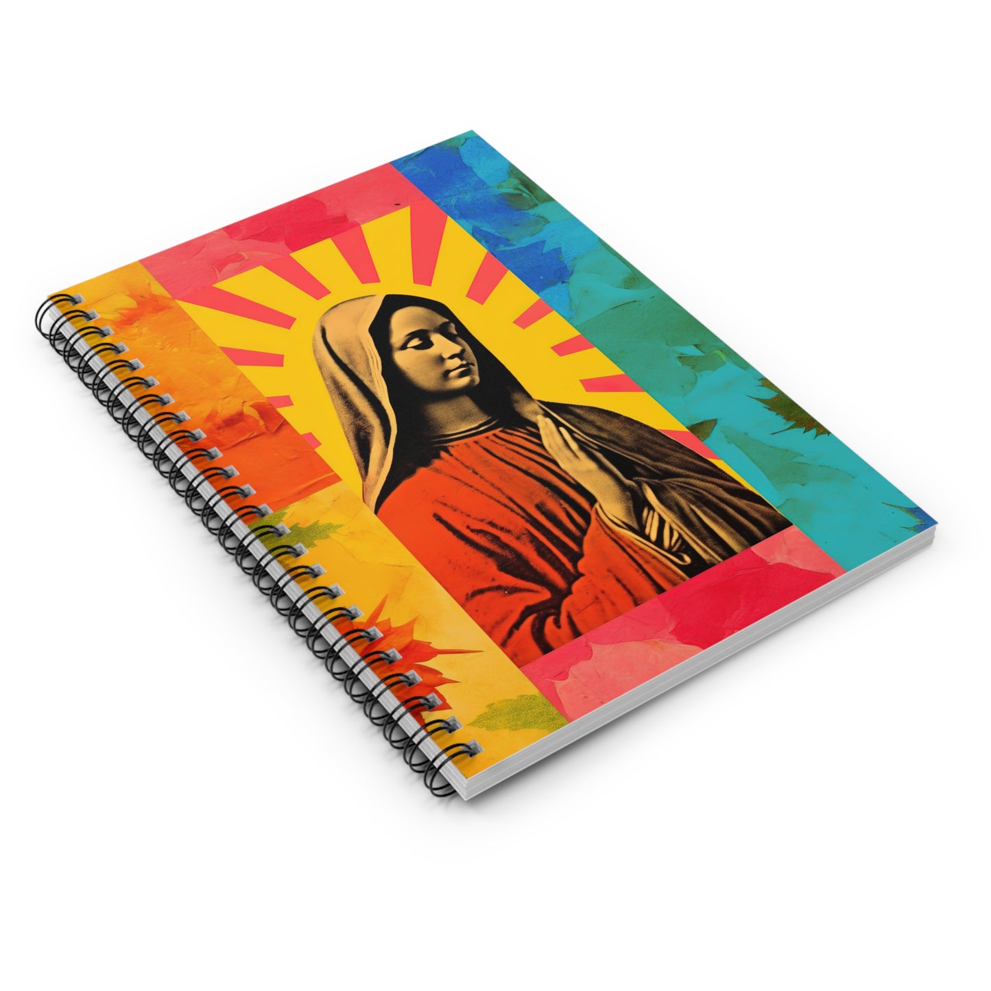 Radiant Mary : Mary in Art Journal - Sanctified Souls Art - Religious Based Notebook - Spiral Notebook - Ruled Line - Mother Mary