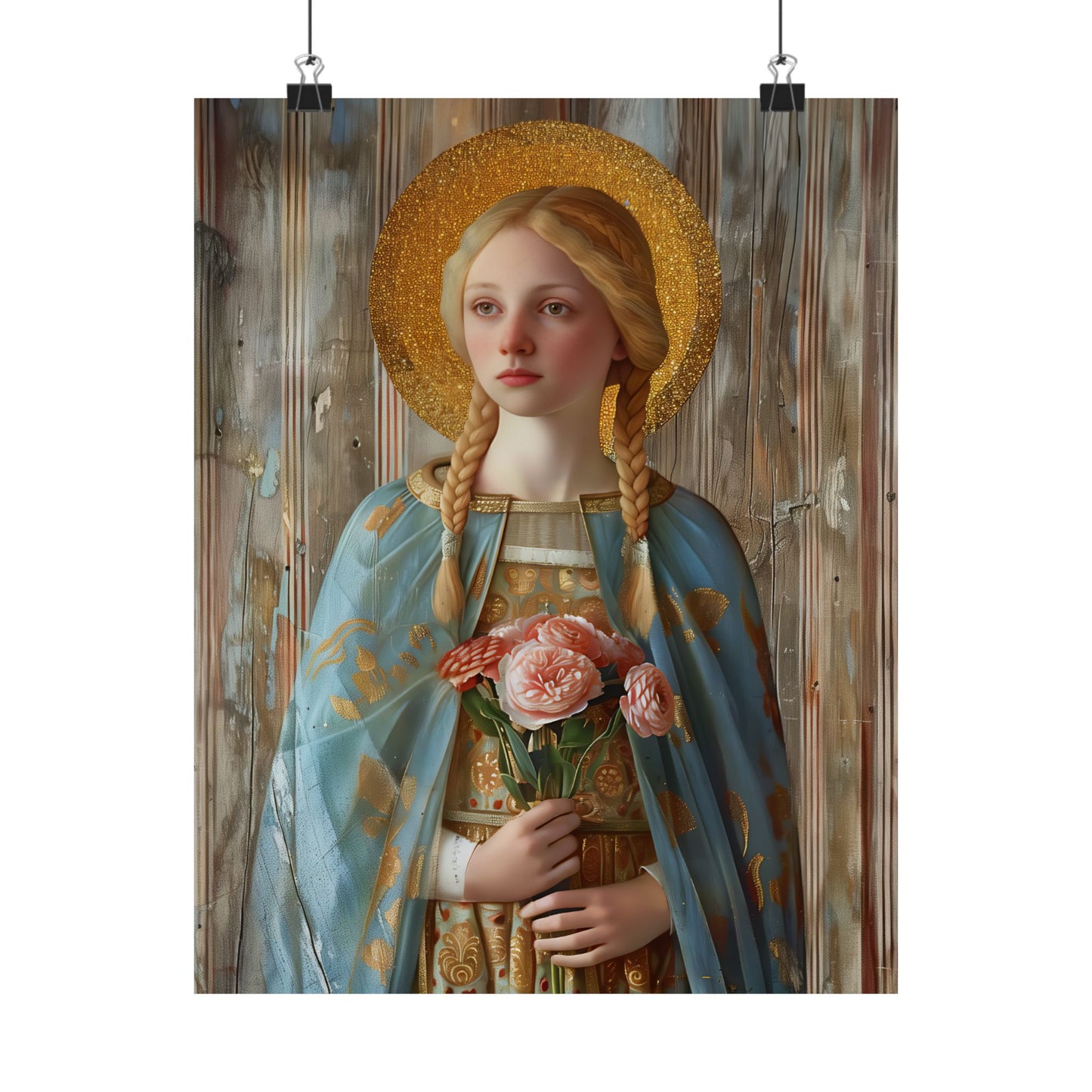Saint Fina / Seraphina Print - Sanctified Souls Print - Multiple Sizes - Premium Matte Vertical Posters