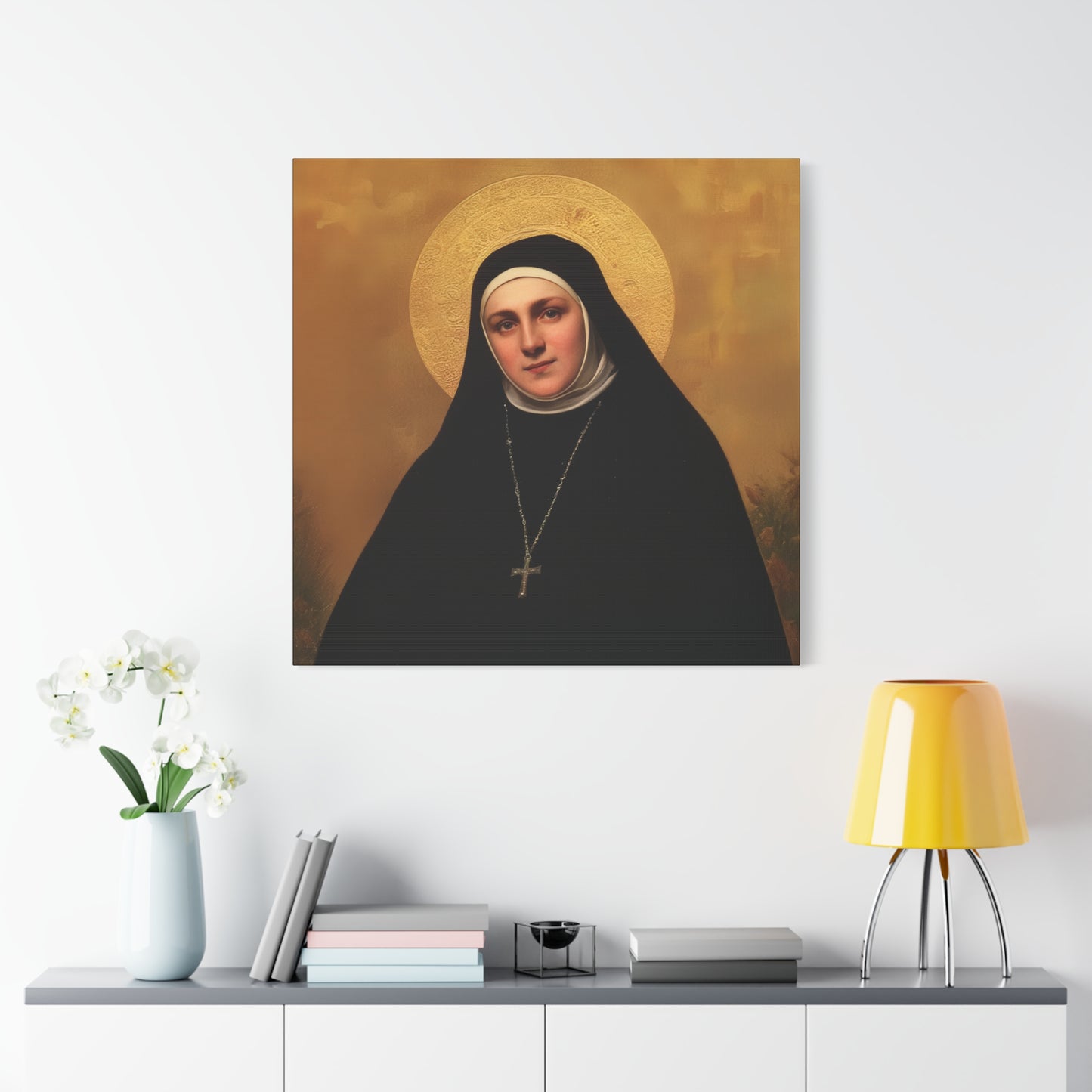 Saint Geltrude Caterina Comensoli - Gallery Wrapped Canvas - Print - Religious Art for your Home - Catholic Art
