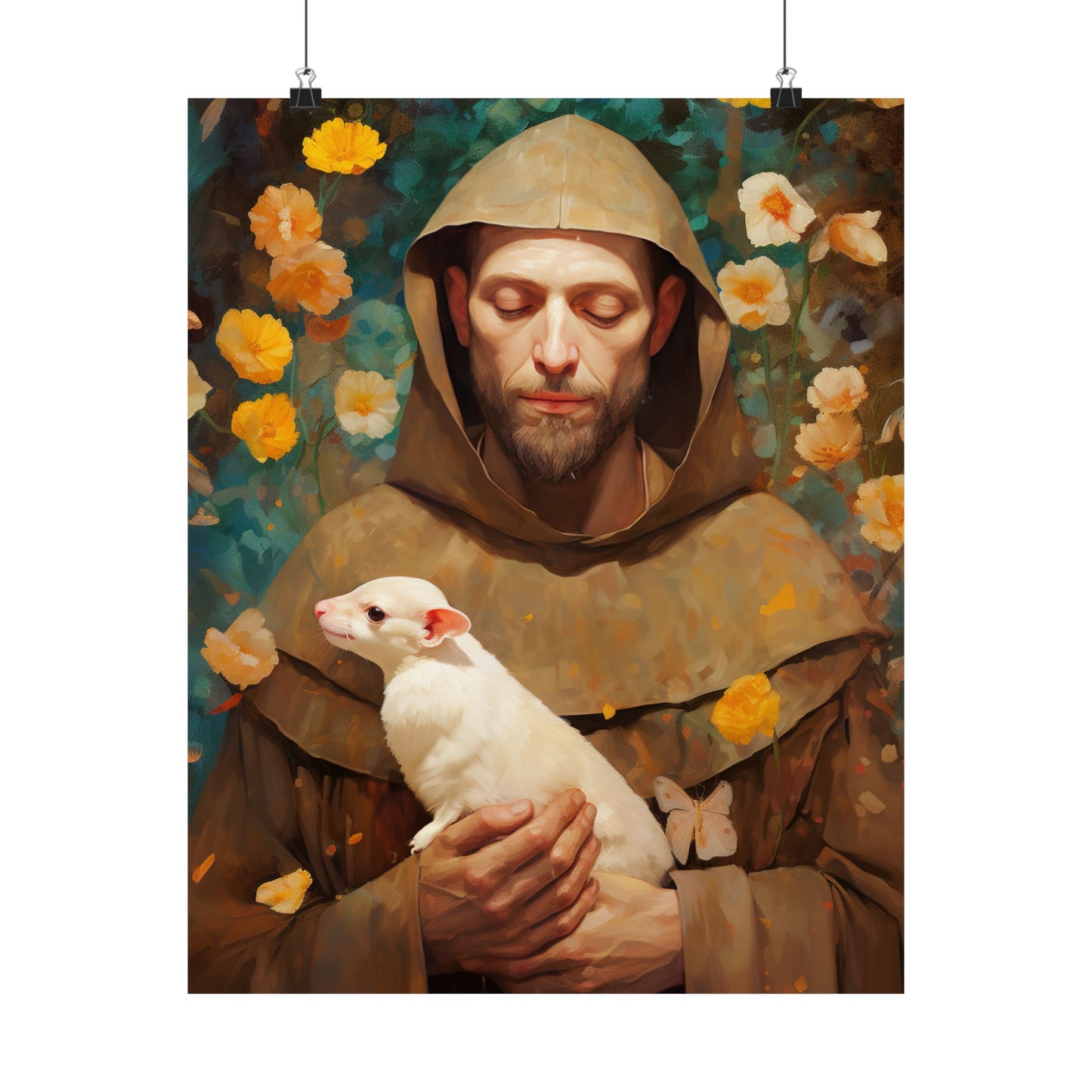 Saint Francis of Assisi - Sanctified Souls Print - Multiple Sizes - Premium Matte Vertical Posters