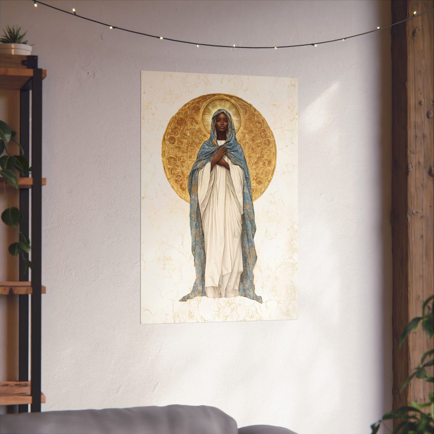 Our Lady of Kibeho- The Vision of Divine Peace - Sanctified Souls Print - Multiple Sizes - Premium Posters - Catholic Art - Christian